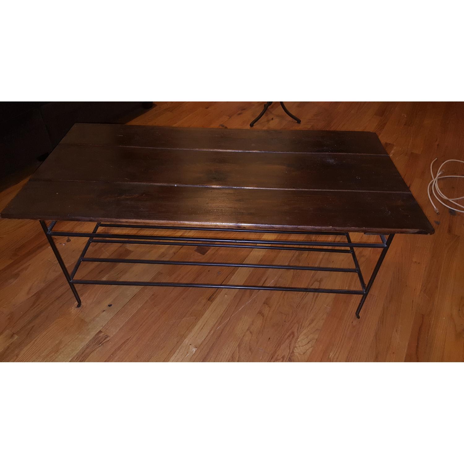 Bob's Wooden Refinished Table AptDeco