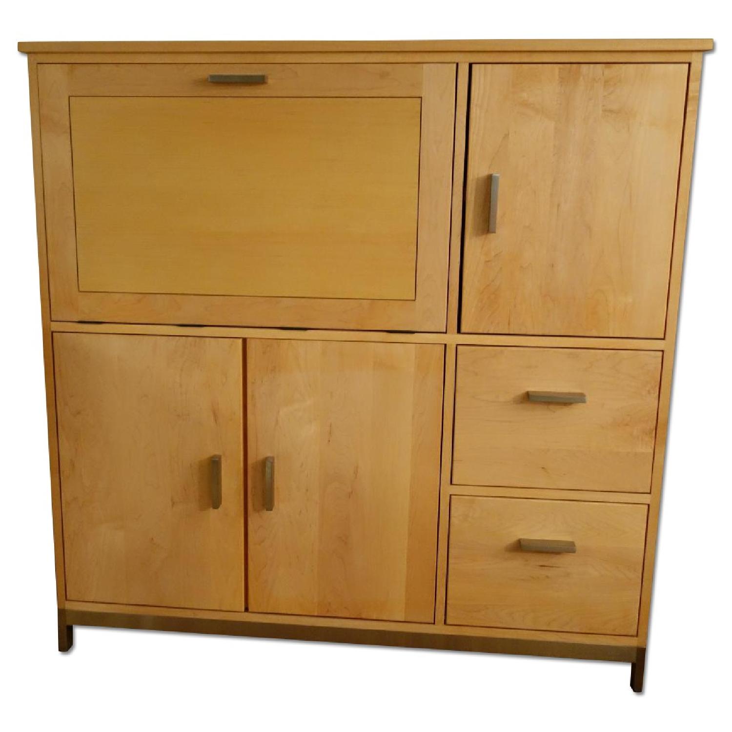 Room & Board Linear Office Armoire w/ Steel Base AptDeco