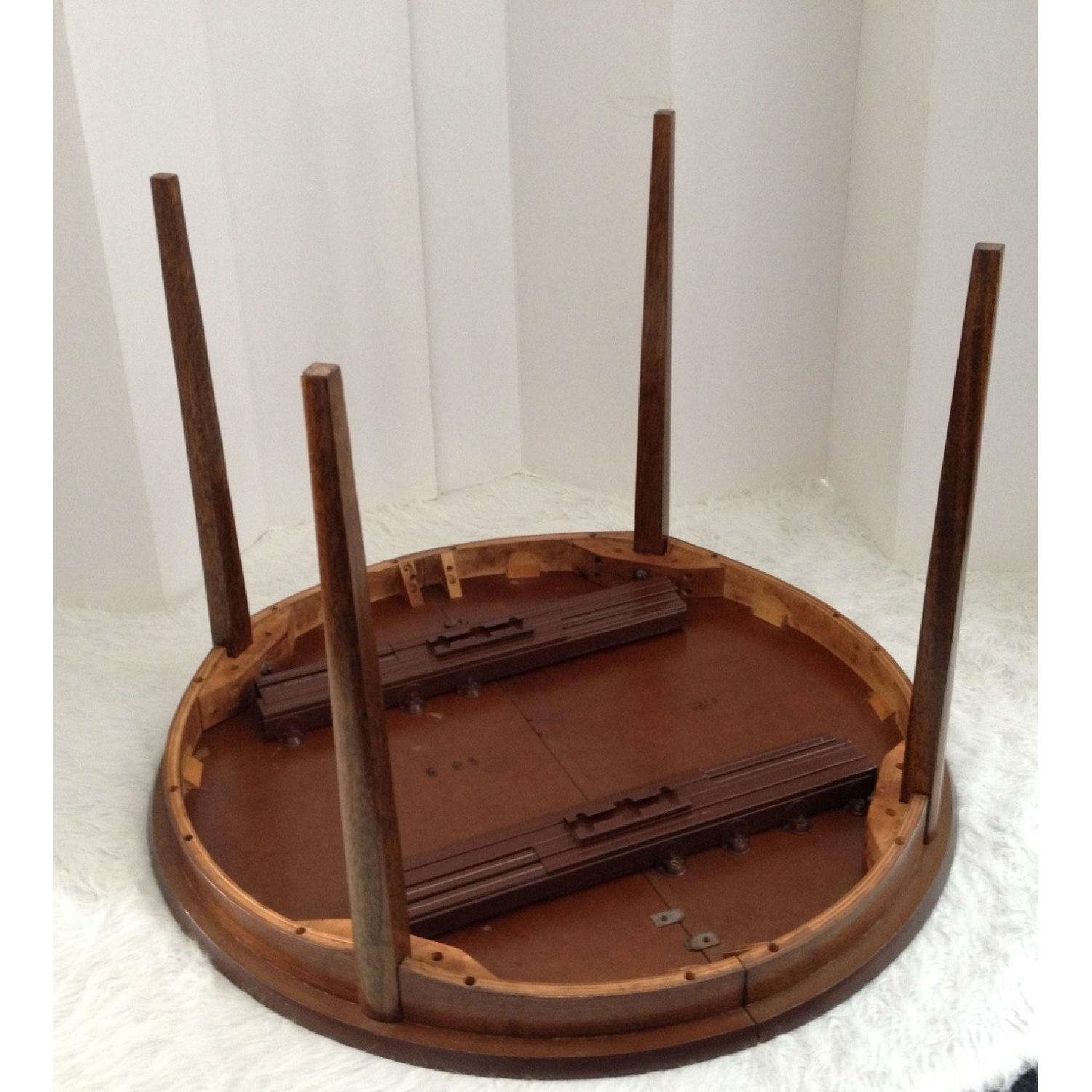 Mid Century Modern Danish Expandable Dining Table w/ 6 Stanley Chairs - image-7