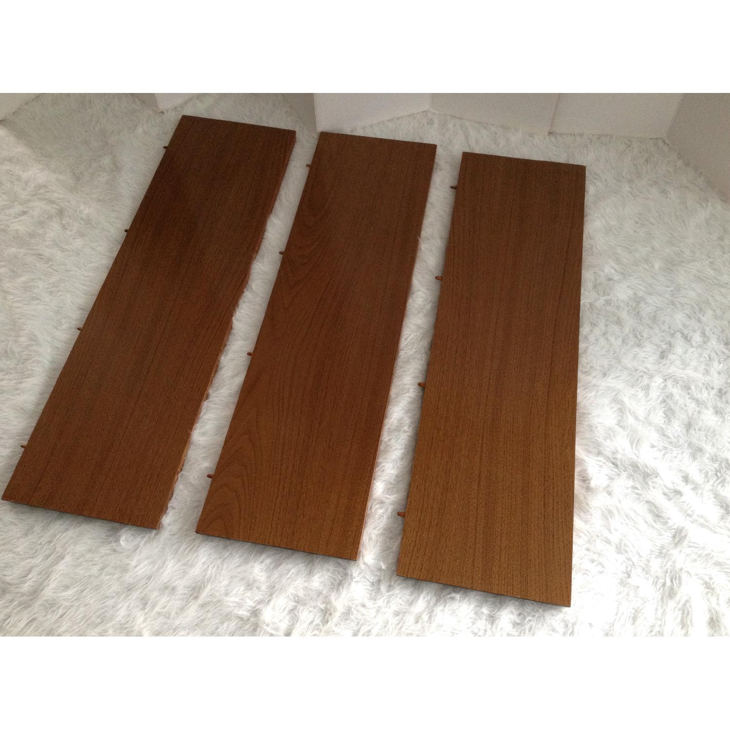 Mid Century Modern Danish Expandable Dining Table w/ 6 Stanley Chairs - image-8