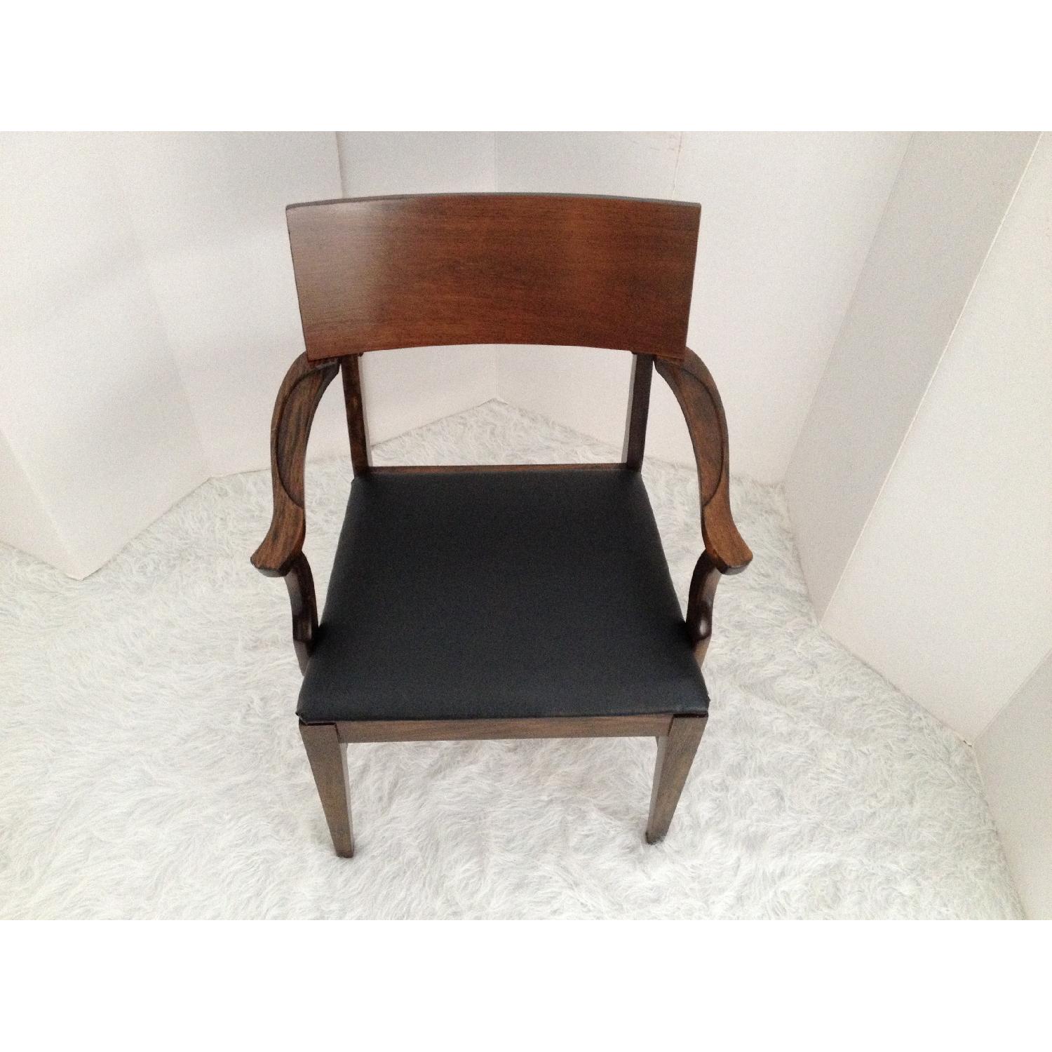 Mid Century Modern Danish Expandable Dining Table w/ 6 Stanley Chairs - image-14