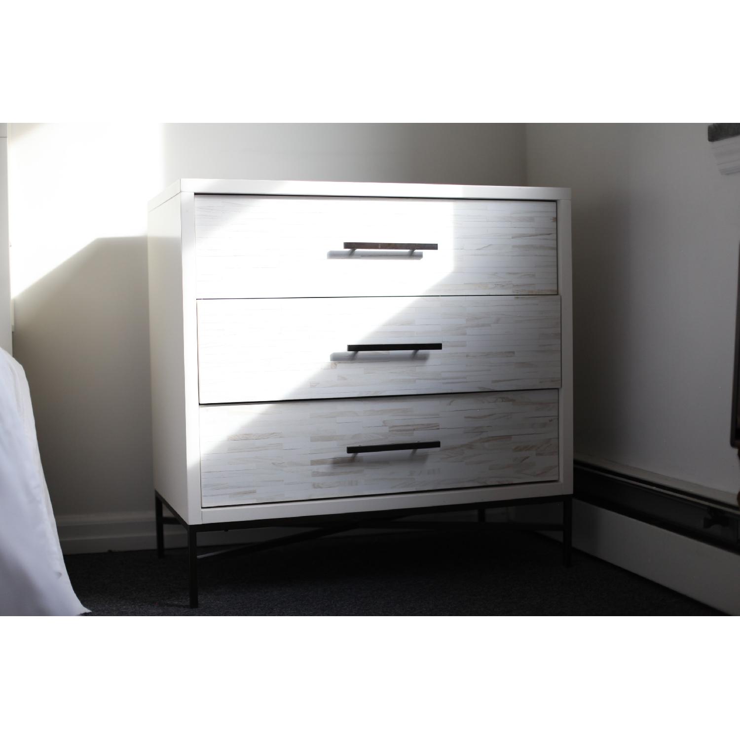 West Elm Wood Tiled 3-Drawer Dresser - image-2
