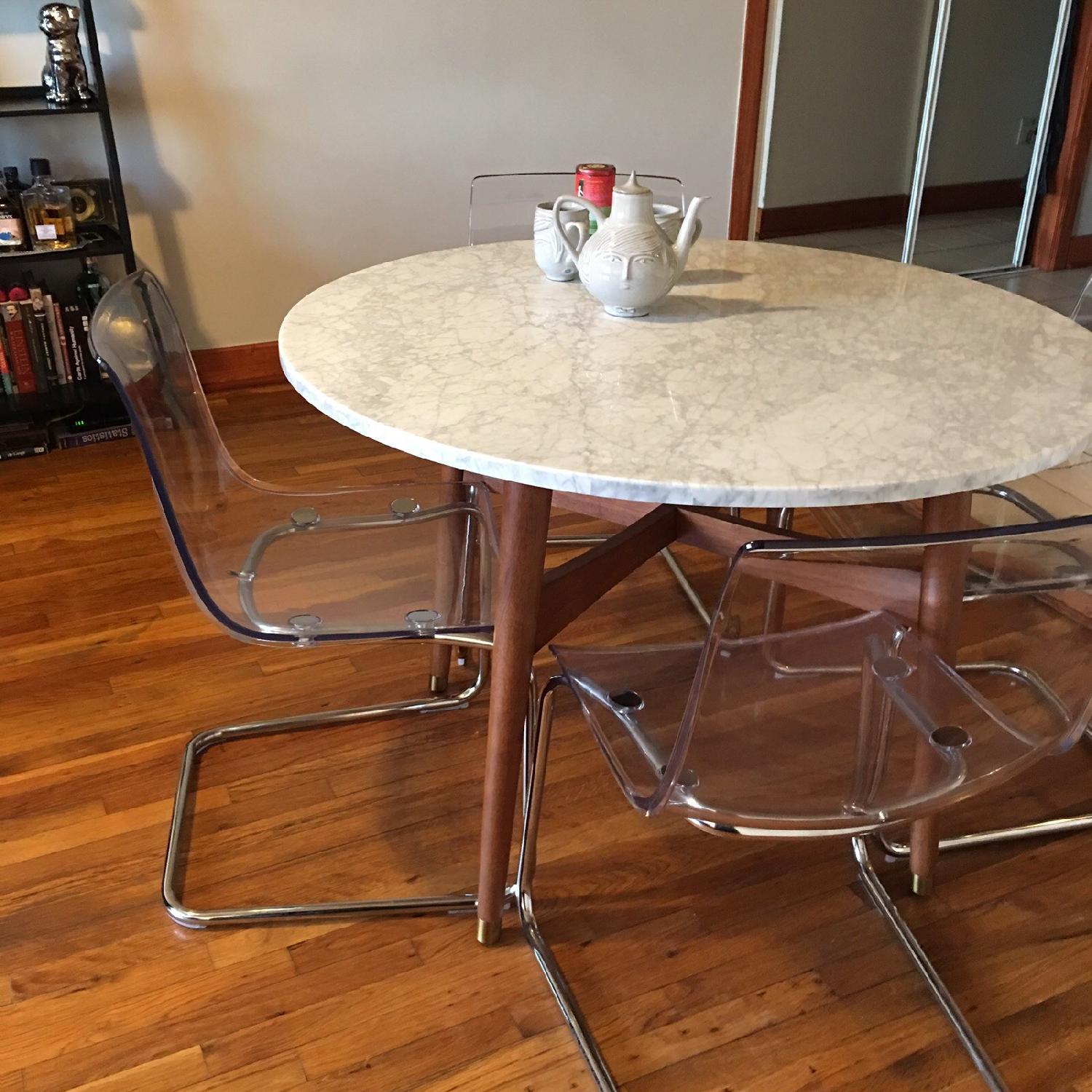 West Elm Marble Dining Table - image-1