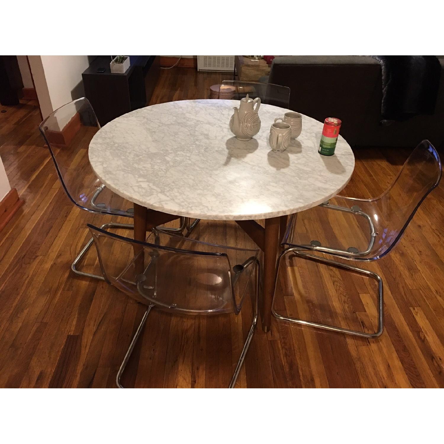 West Elm Marble Dining Table - image-2
