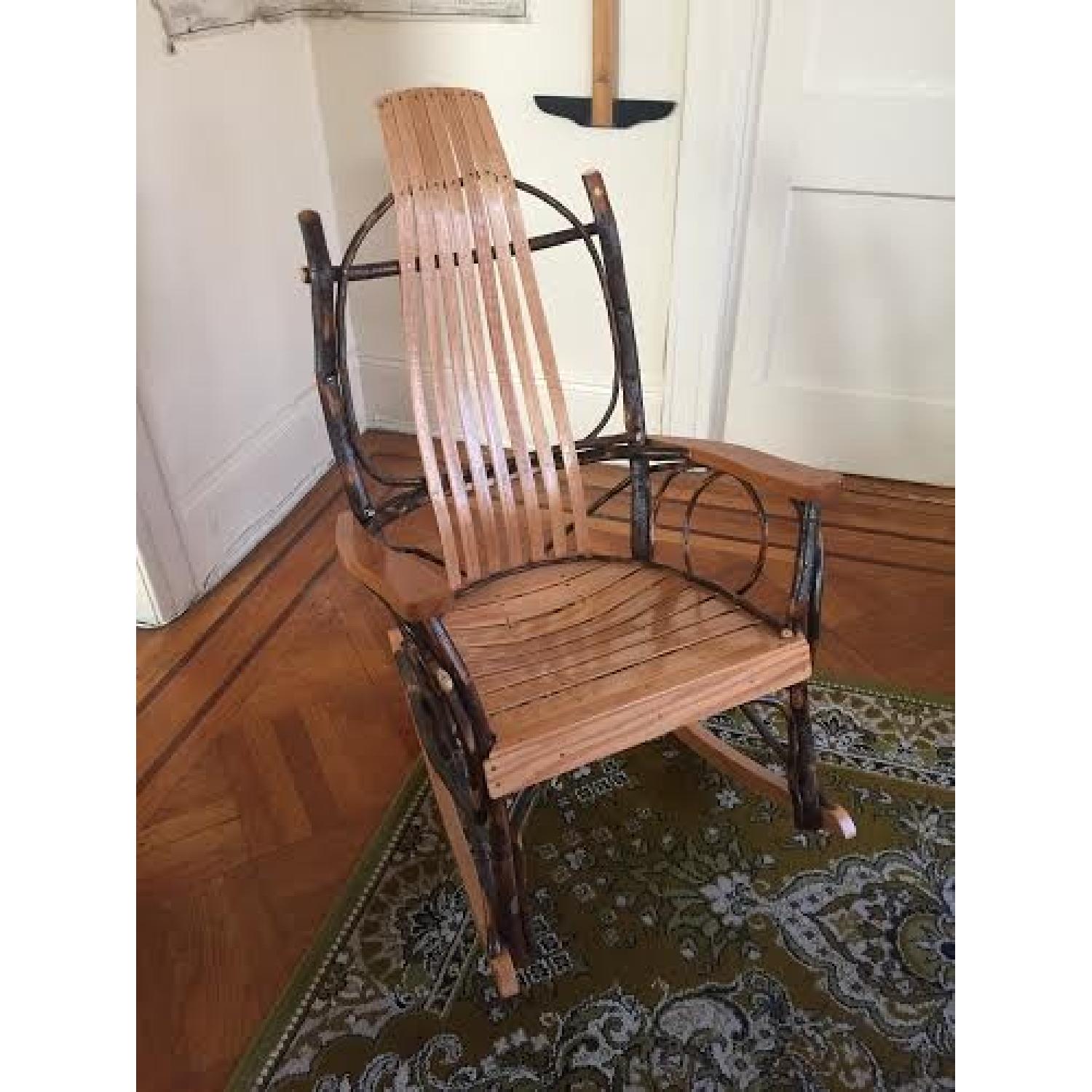 Amish Made Hickory Rocker - image-1