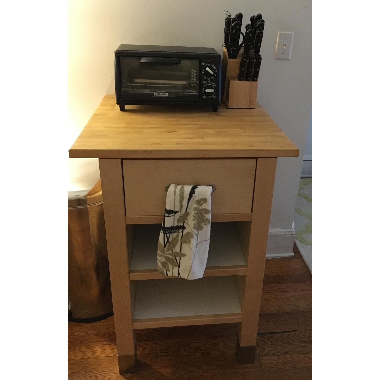 Ikea Kitchen Butcher Block Island/Table - image-2