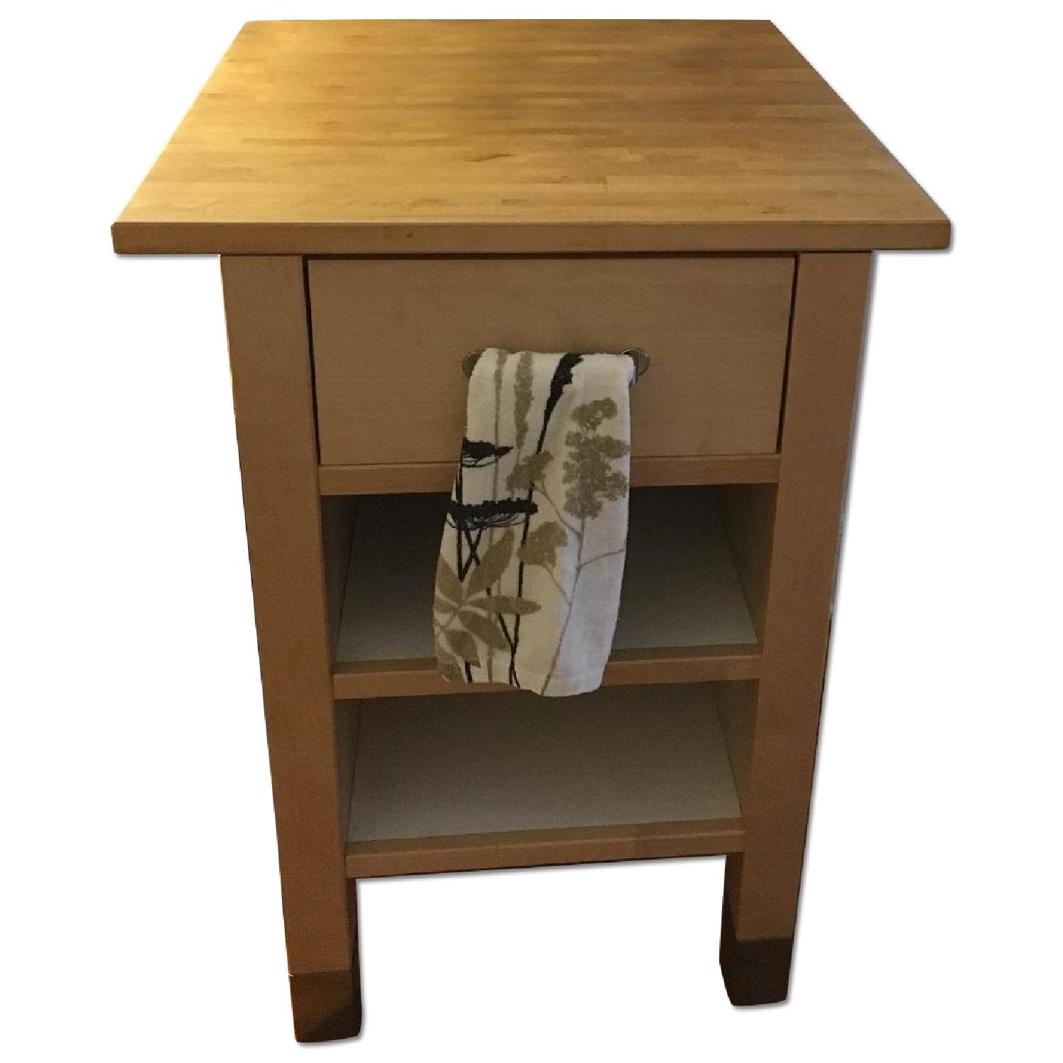 Ikea Kitchen Butcher Block Island/Table - image-0