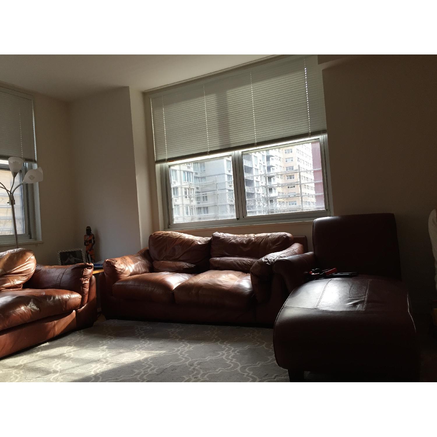 DFS Leather Sofa - image-4