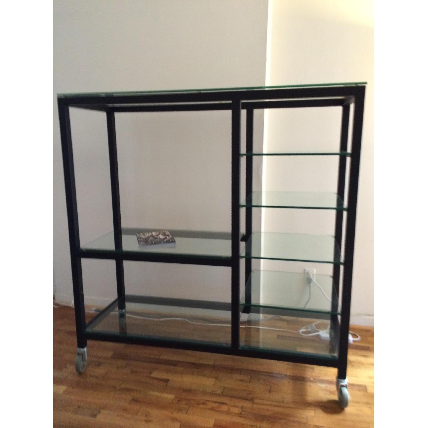 Natural Steel & Glass Shelving Unit - image-3