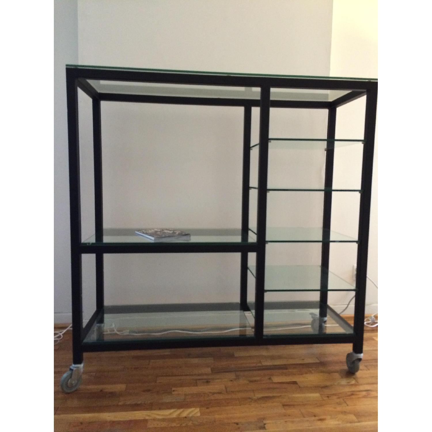 Natural Steel & Glass Shelving Unit - image-6