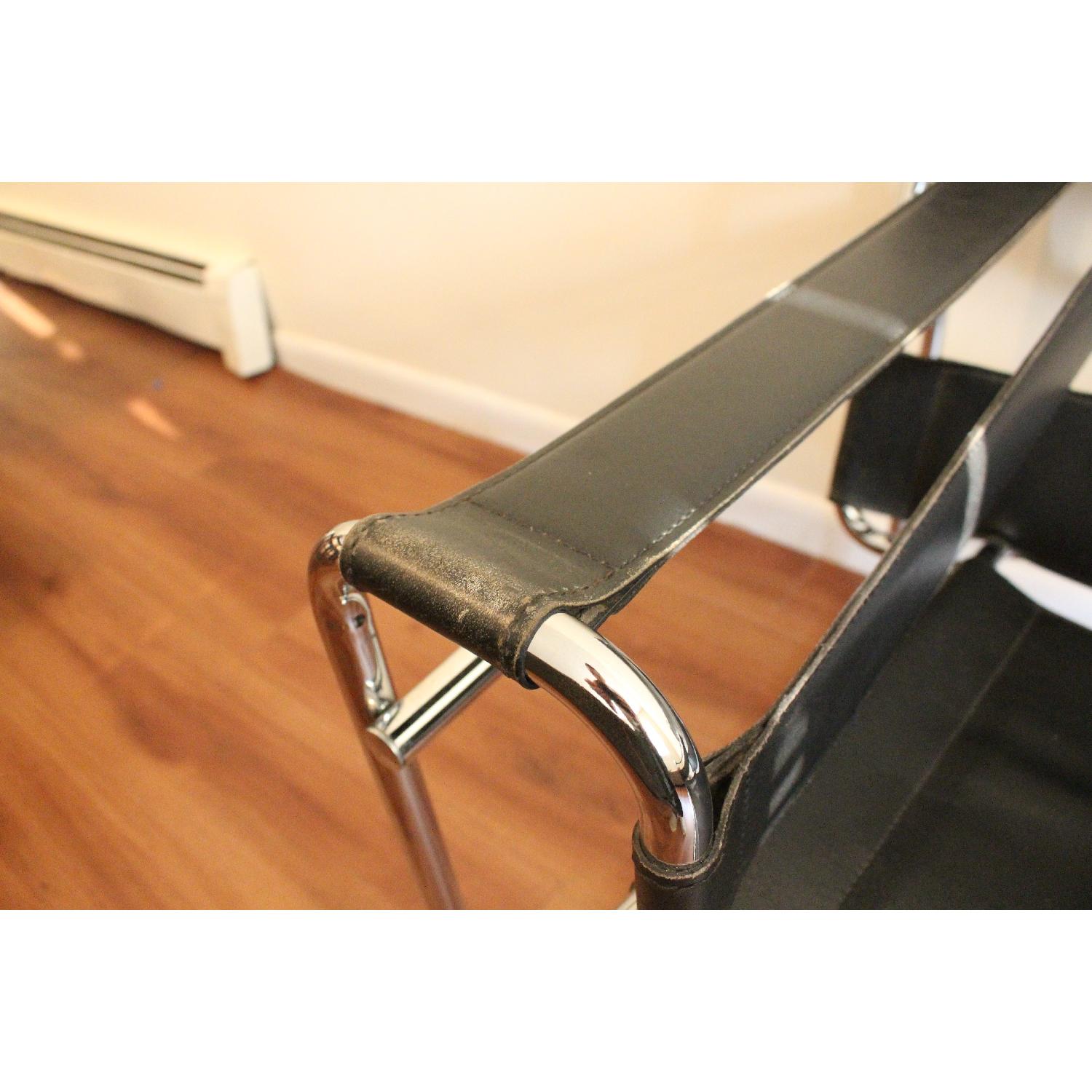 Wassily Style Leather Lounge Chair - image-7