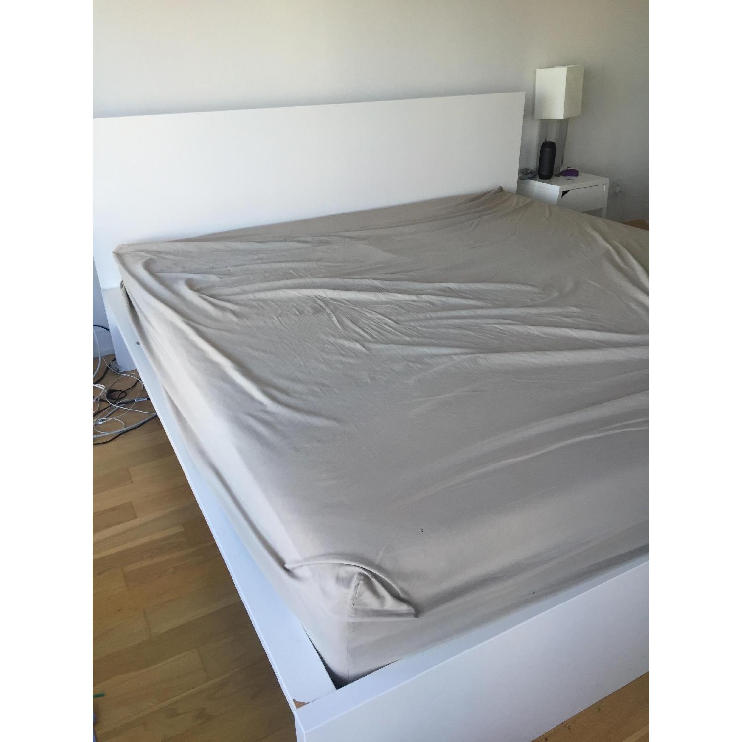 Ikea Malm White King Wooden Bed Frame - image-3