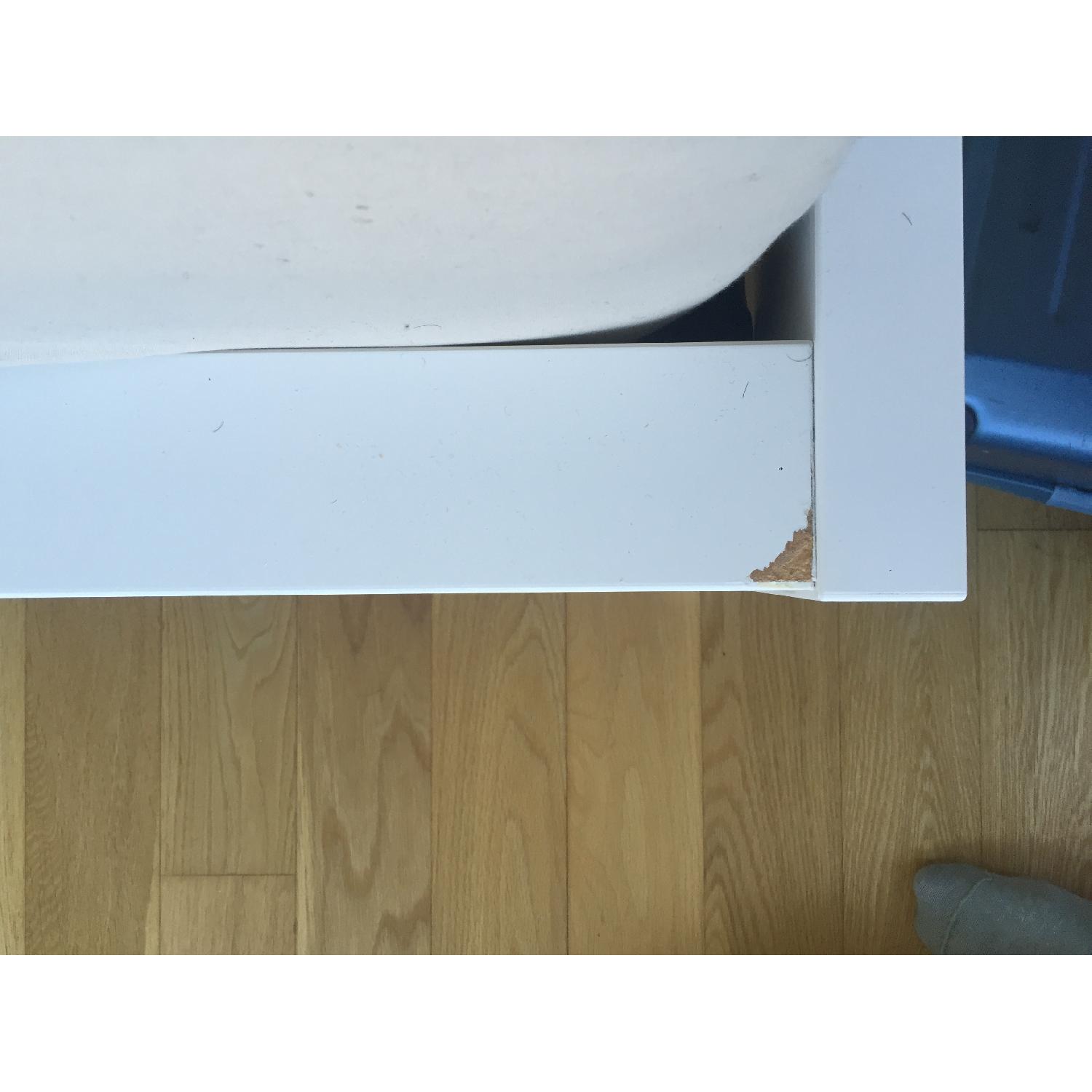Ikea Malm White King Wooden Bed Frame AptDeco