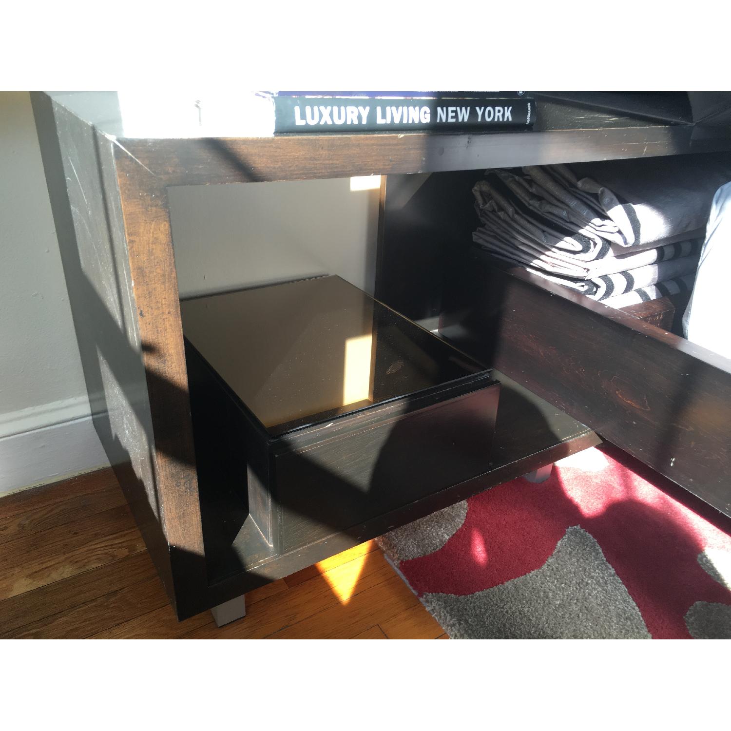 King Platform Bed with Integrated Adjustable Headboard and Side Tables - image-3