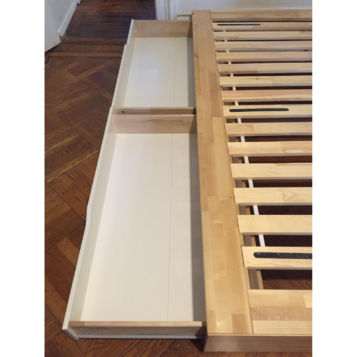 Ikea Mandal Queen Bed w/ Storage Drawers - image-2