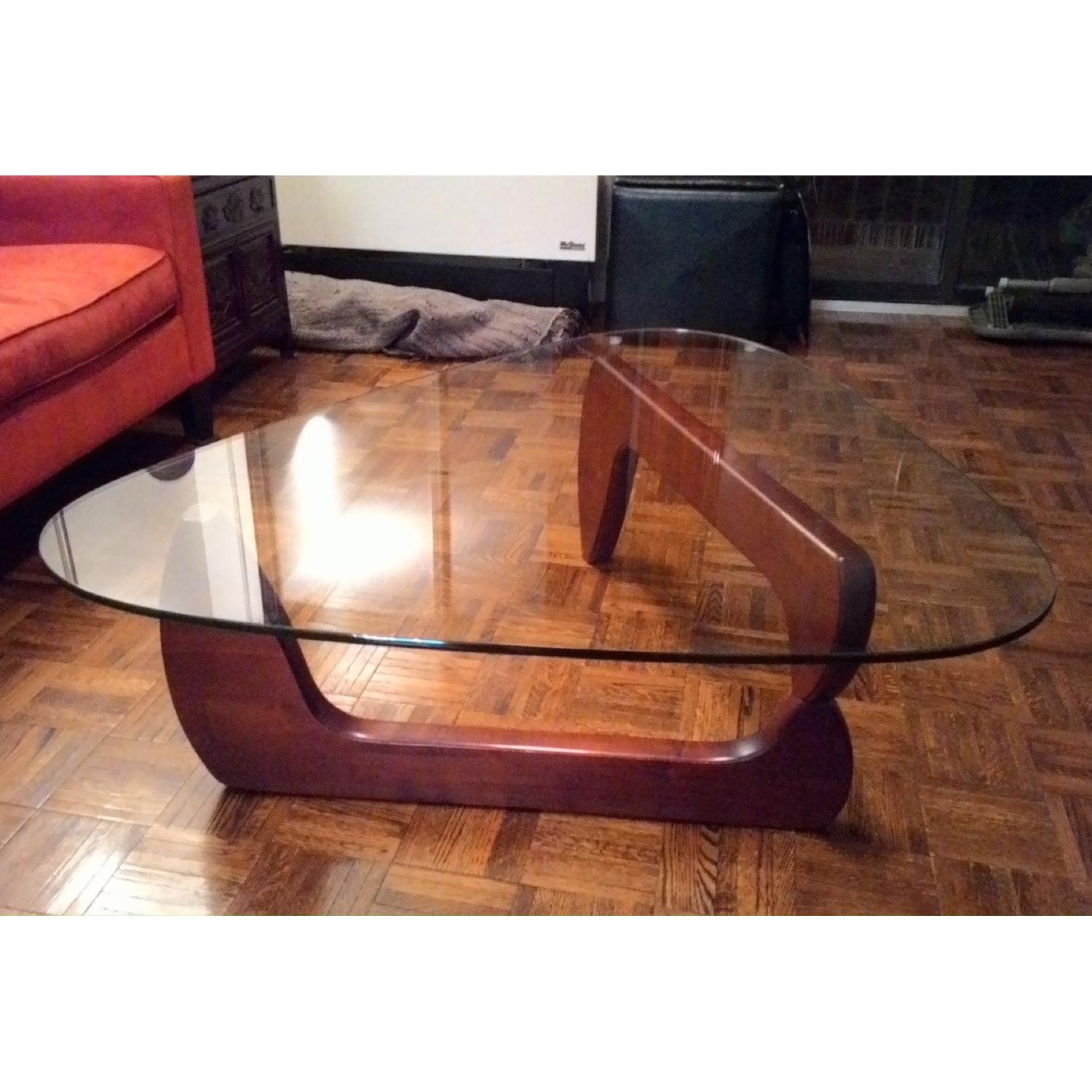 Glass Triangle Coffee Table - image-3