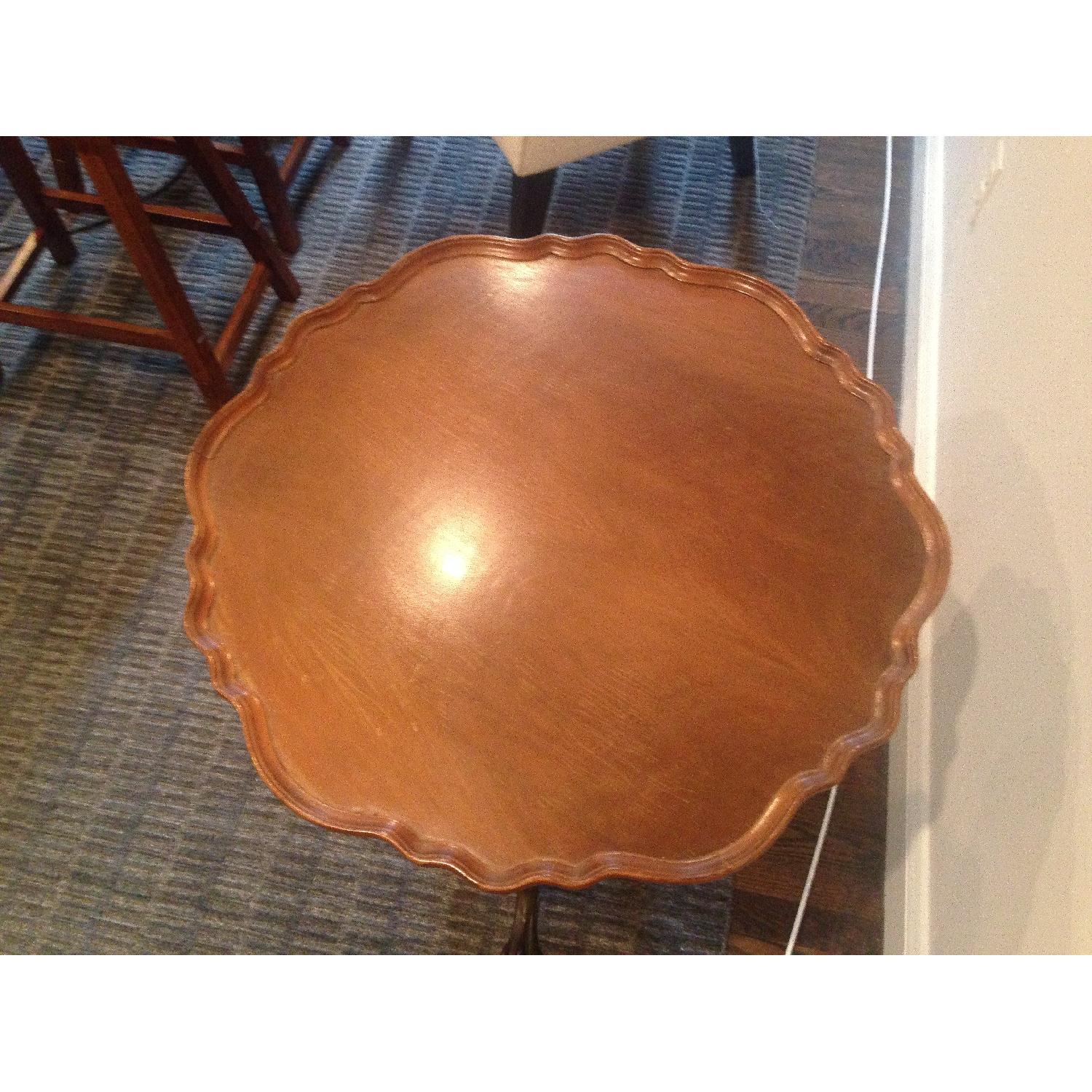 Antique Pie Crust Table - image-1