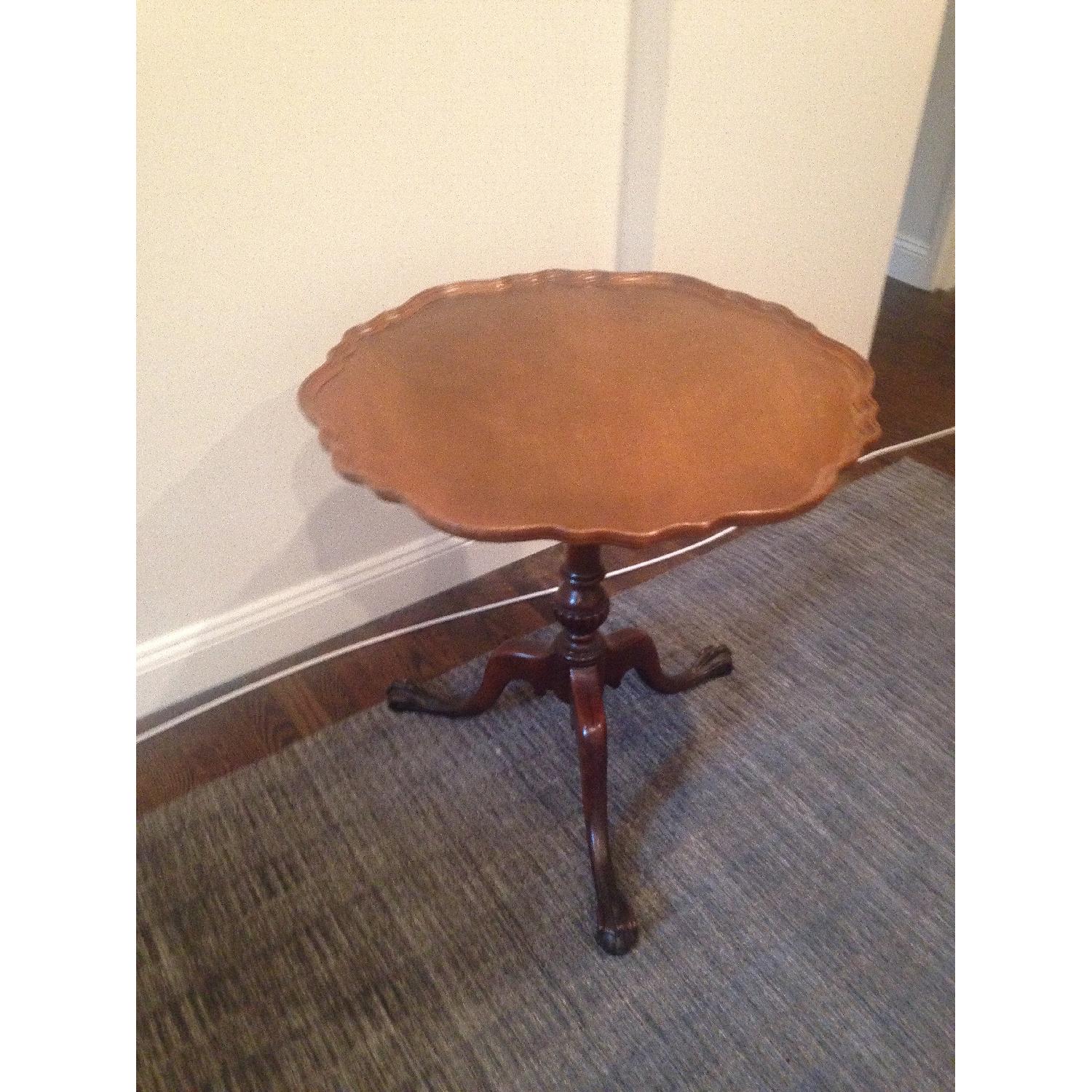 Antique Pie Crust Table - image-5
