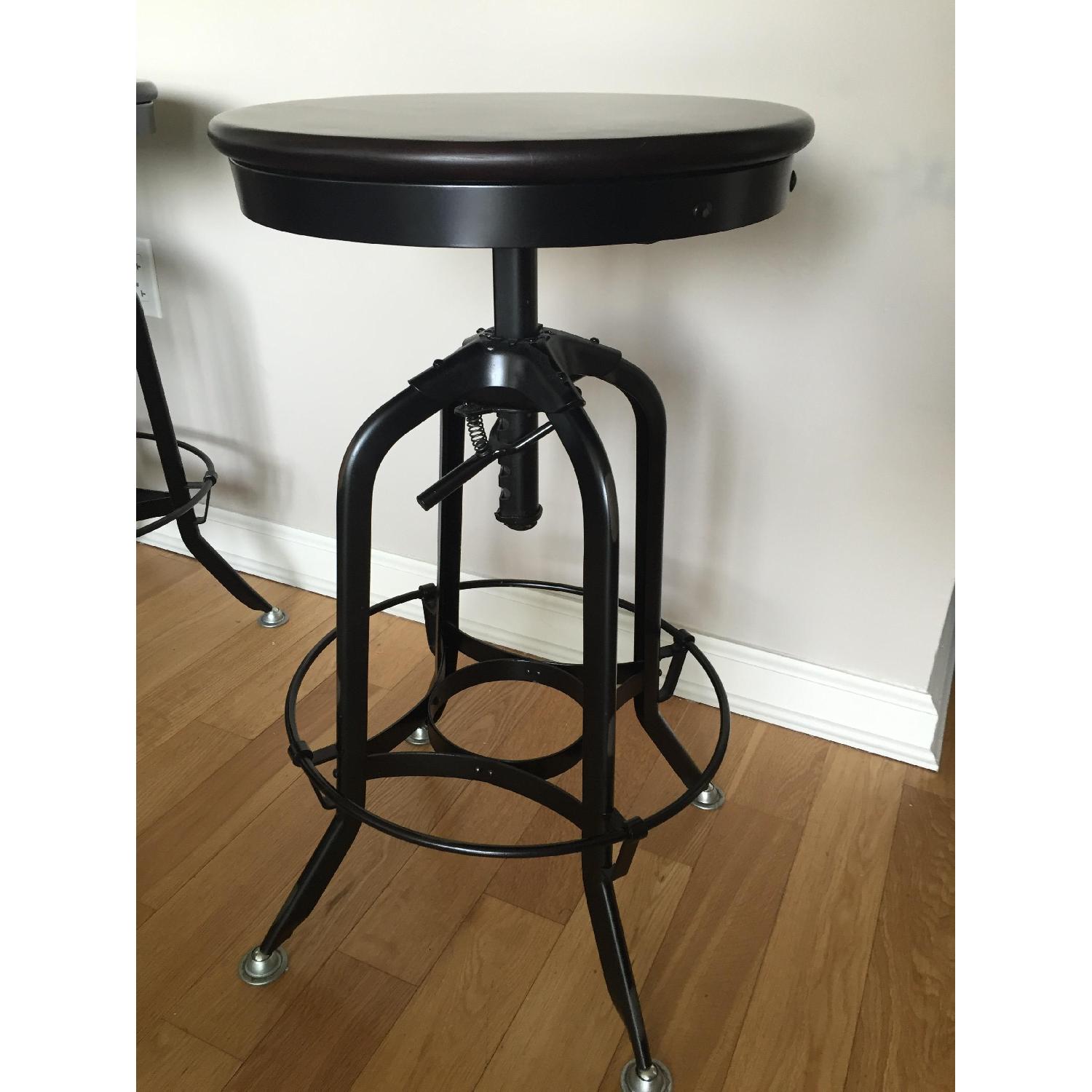 Restoration Hardware Vintage Toledo Bar Stools - Pair - image-2