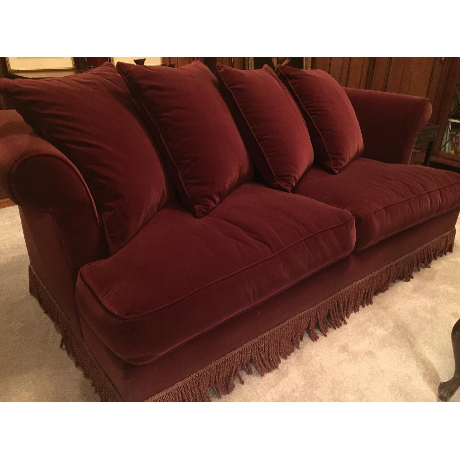 Bernhardt Velvet Sofa - image-1