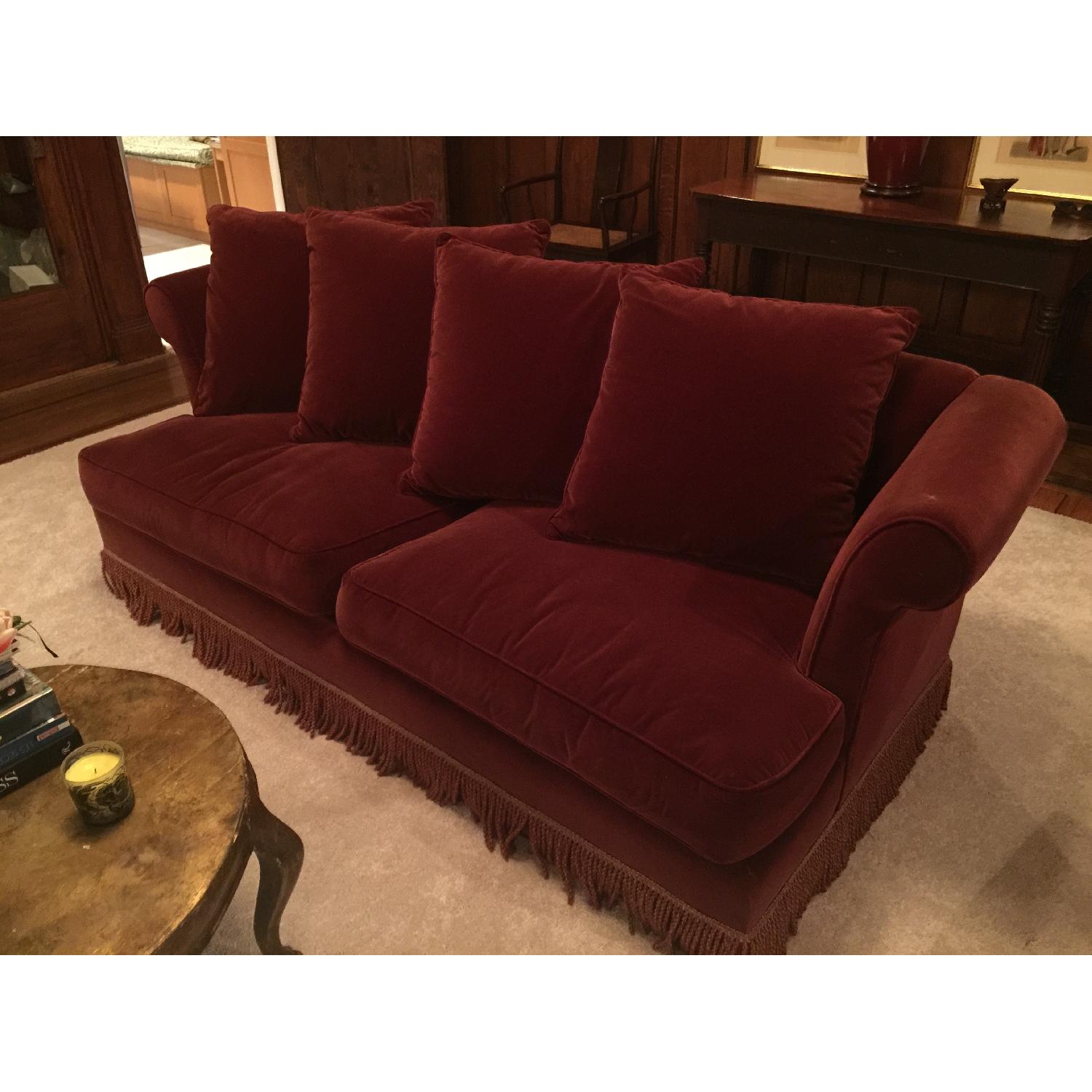 Bernhardt Velvet Sofa - image-2