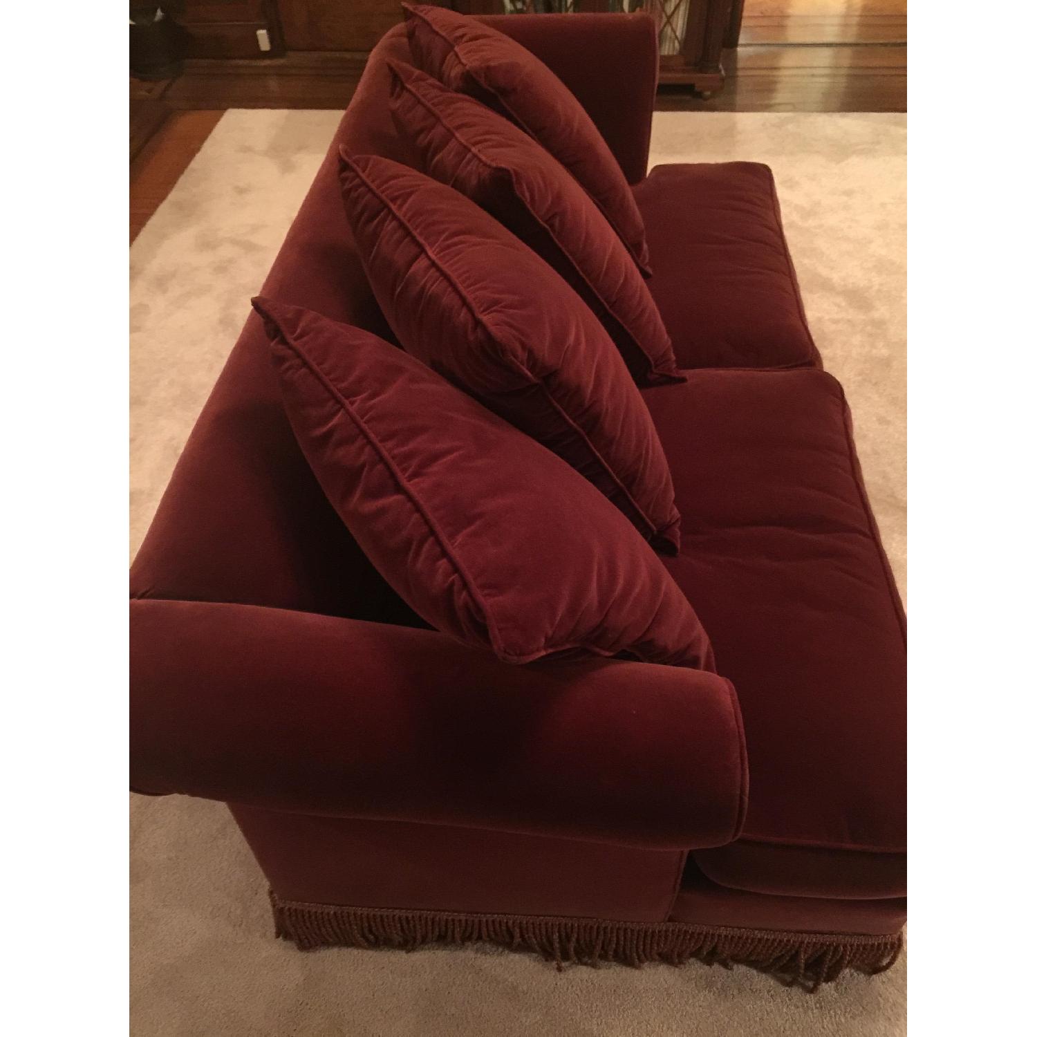 Bernhardt Velvet Sofa - image-3