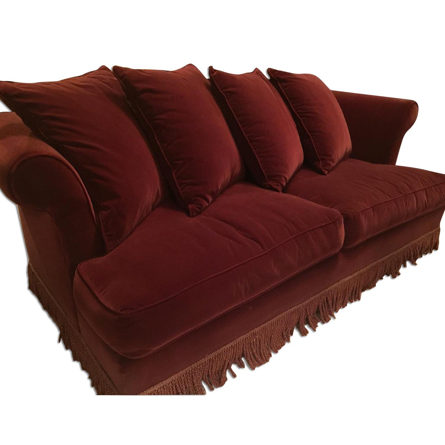 Bernhardt Velvet Sofa - image-0