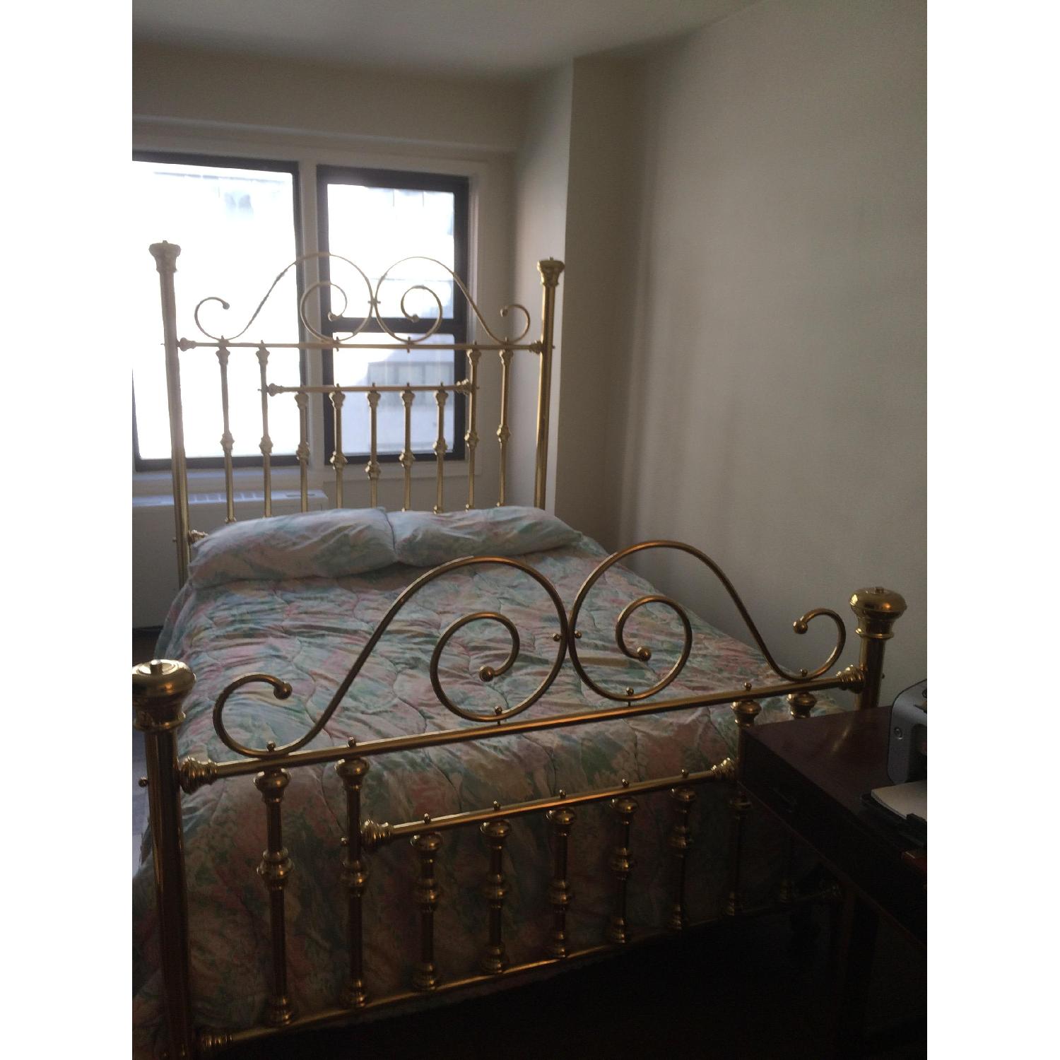 Isabel Company Solid Brass Queen Size Bed Frame - image-1