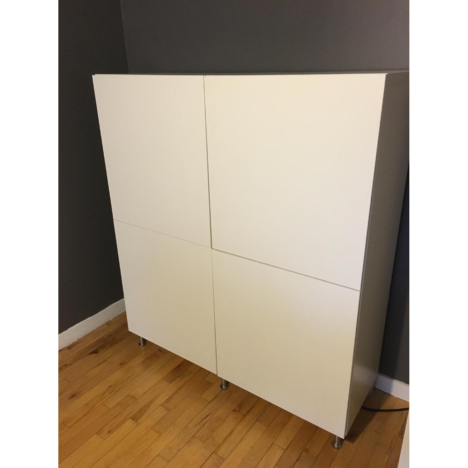 Ikea Besta 4 Door Shelving Unit AptDeco