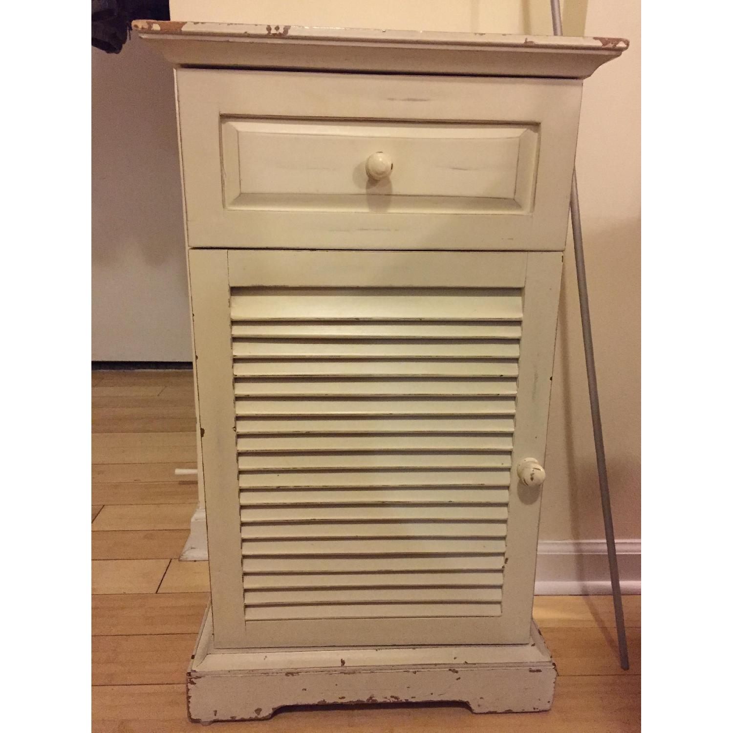 Pier 1 Distressed Solid Wood Night Stand - image-1