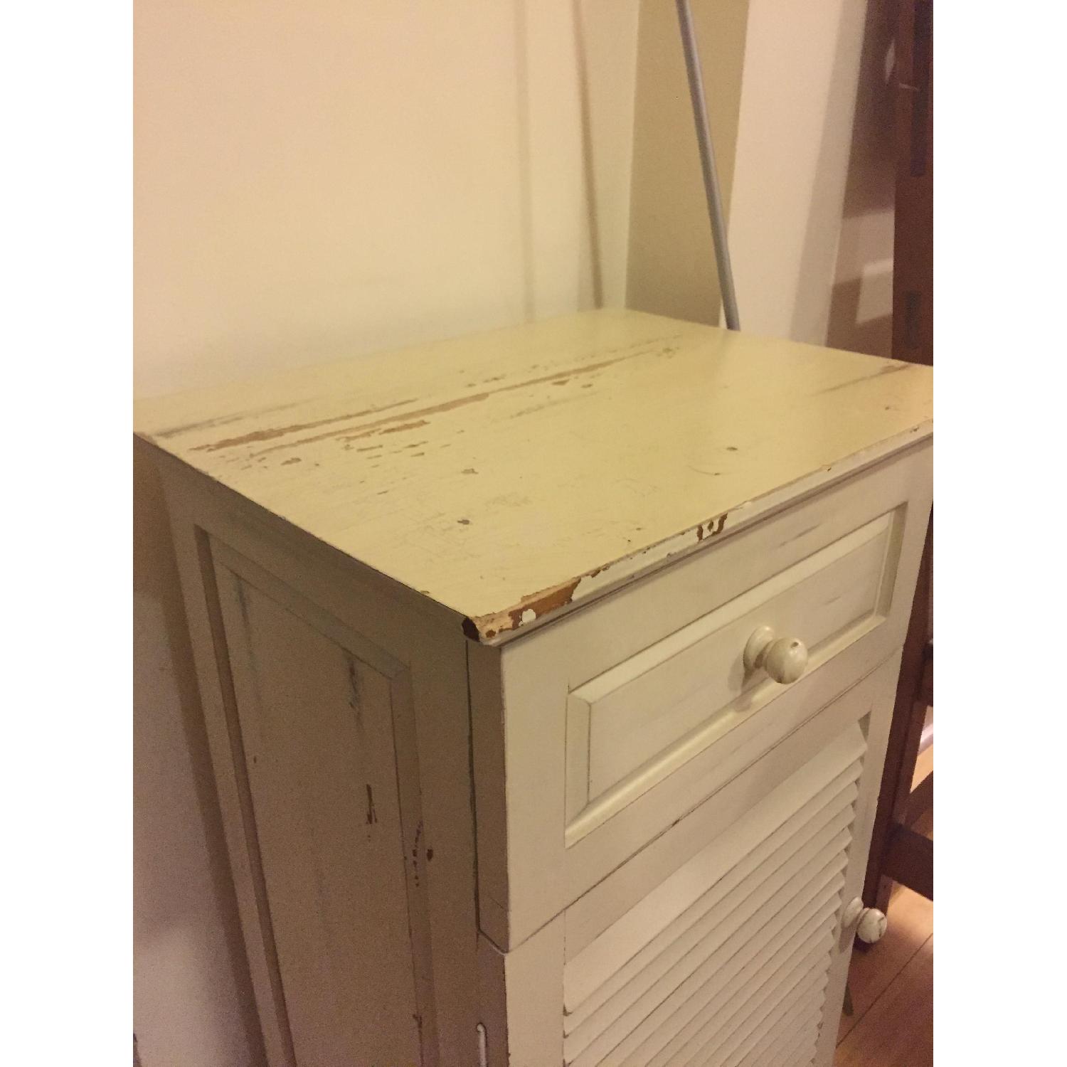 Pier 1 Distressed Solid Wood Night Stand - image-2