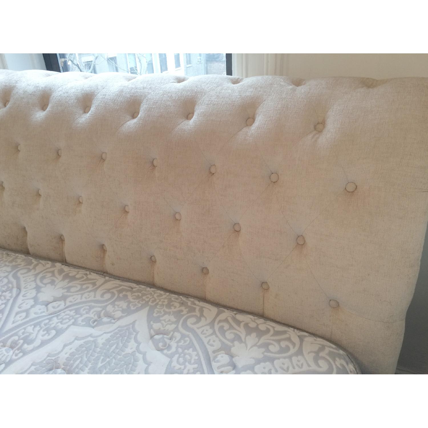 Macy's Queen Upholstered Tufted Sleigh Bed - image-3