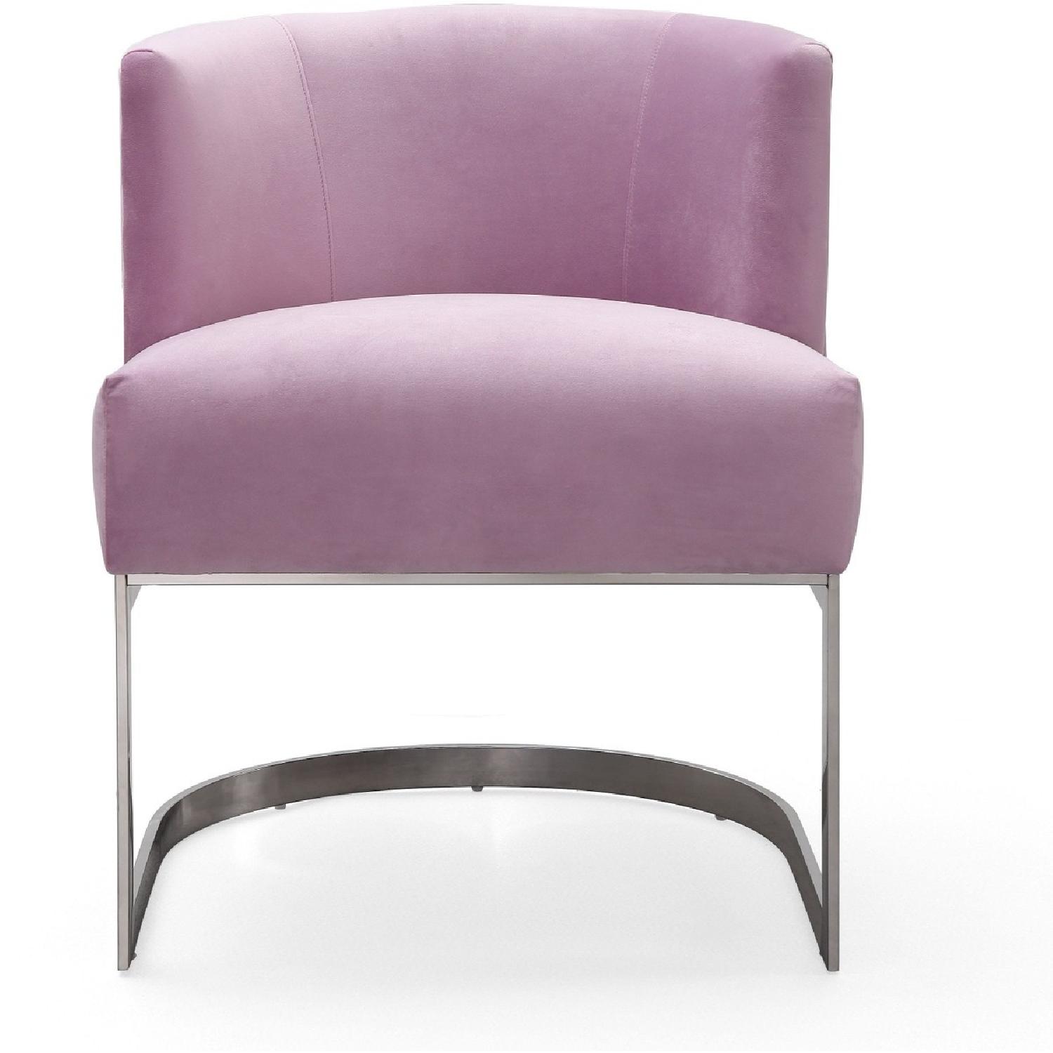 TOV Furniture Eva Blush Velvet Chair - image-3
