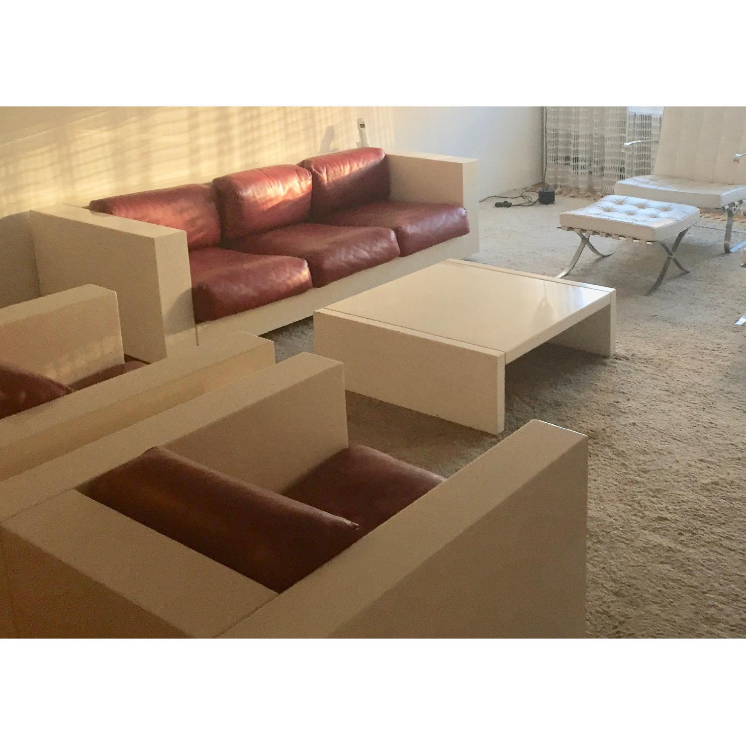 Vignelli Sarasota MidCentury Modern Low Table in White AptDeco