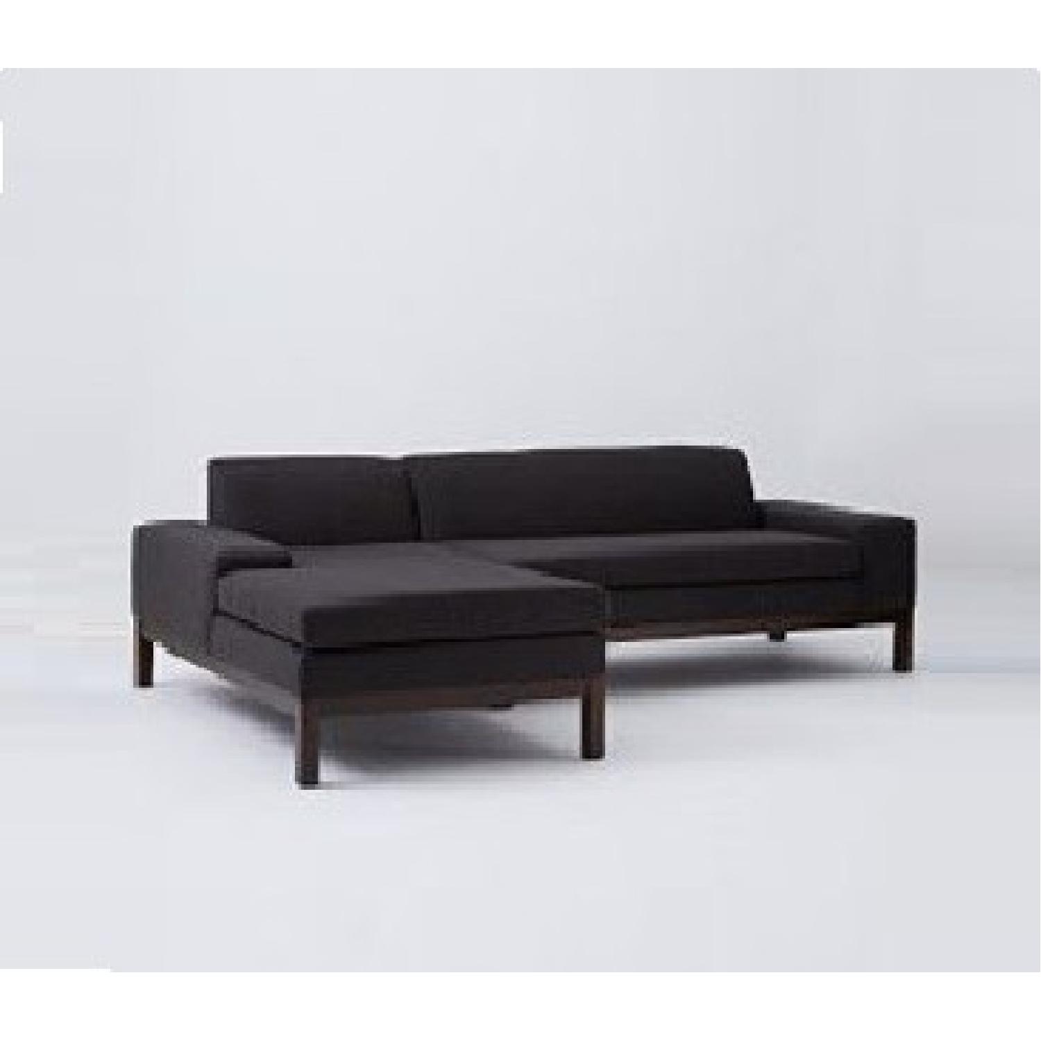 West Elm Lorimer Sectional Sofa w/ Chaise - AptDeco
