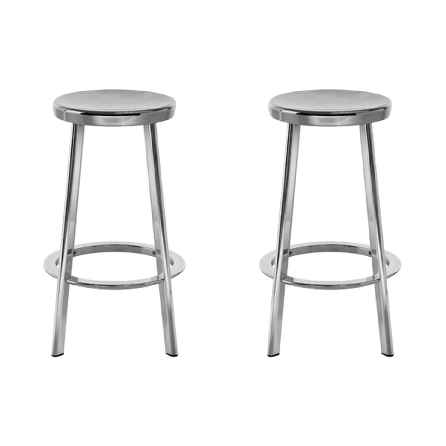 Magis Polished Aluminum Deja-vu Counter Stool - image-1
