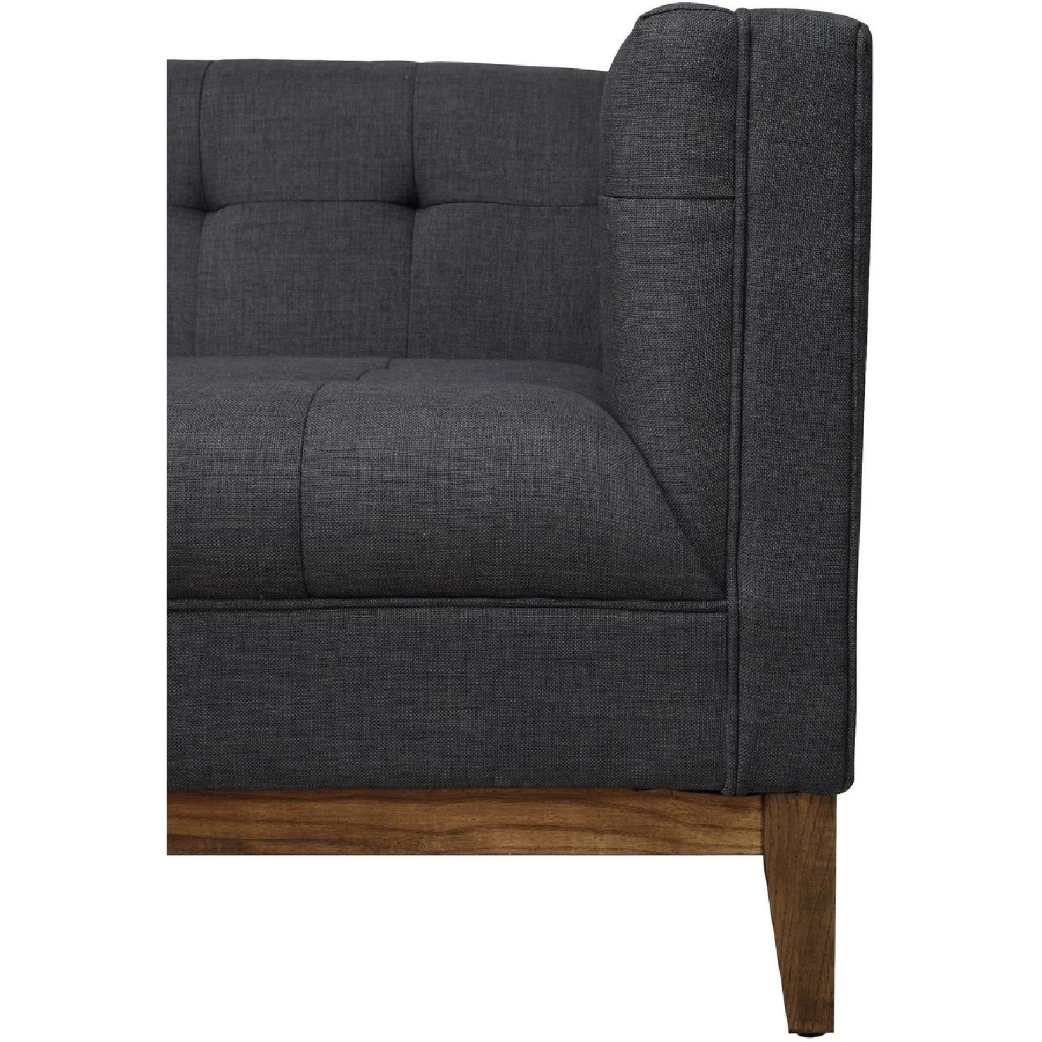 TOV Furniture Gavin Grey Linen Sofa - image-3
