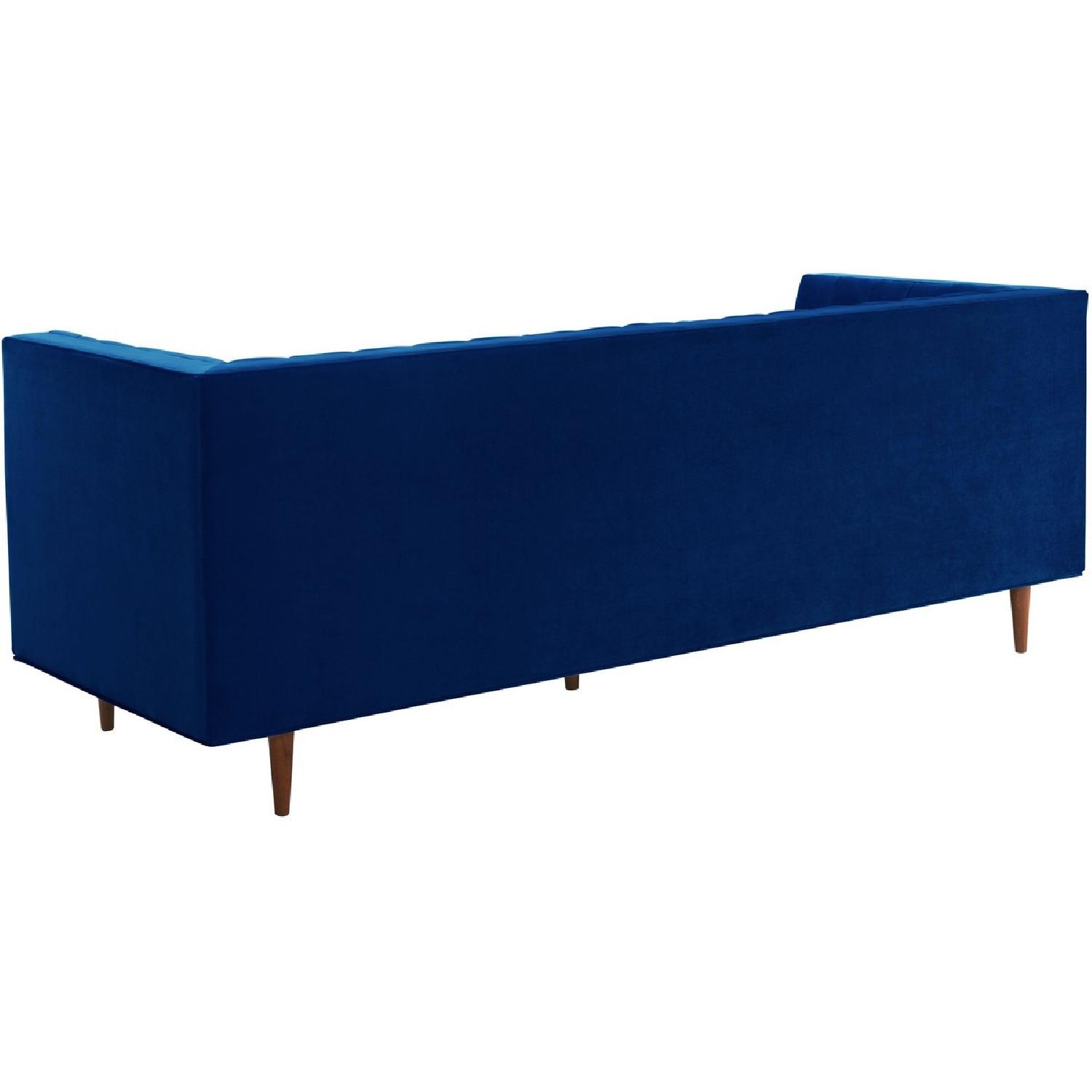 TOV Furniture Sebastian Navy Velvet Sofa - image-1