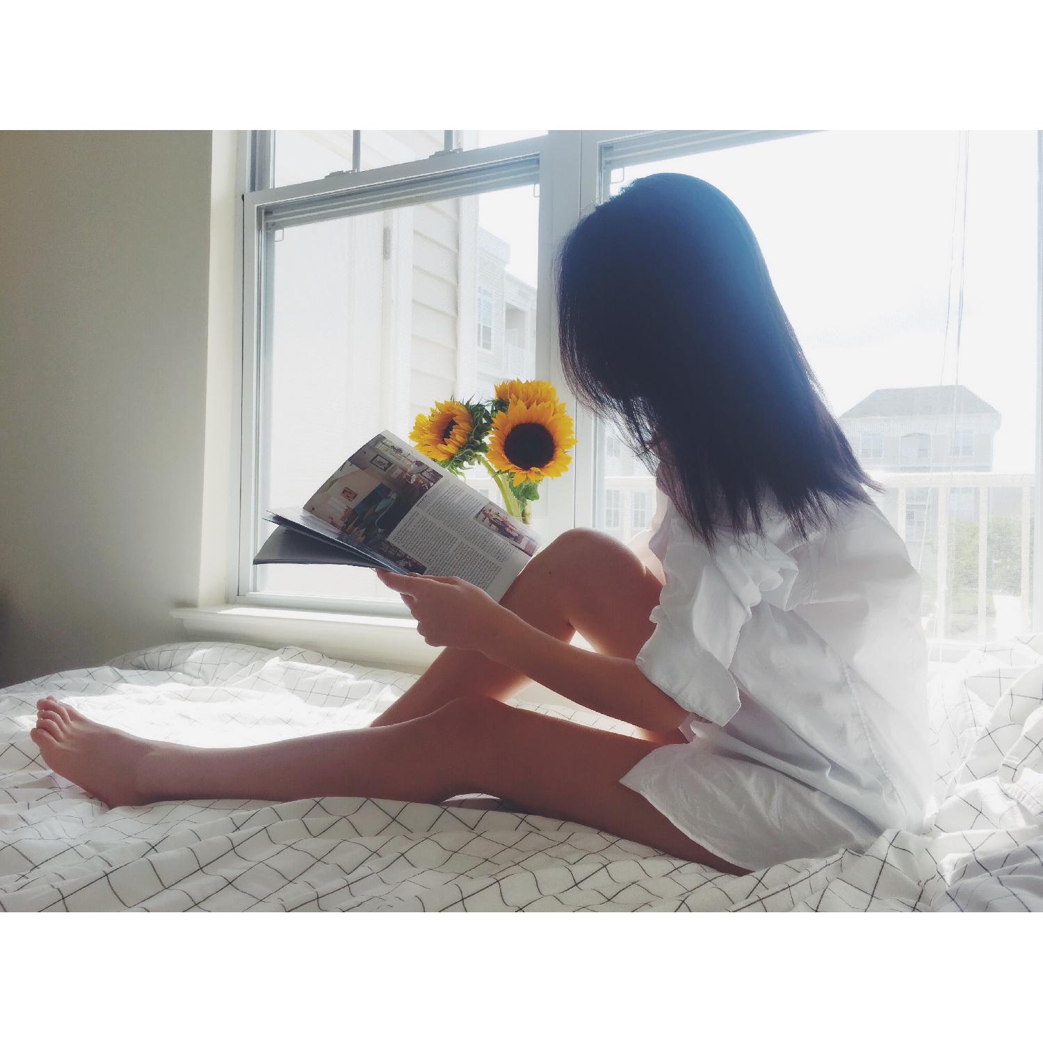 Ikea Malm High White Bed Frame - image-6