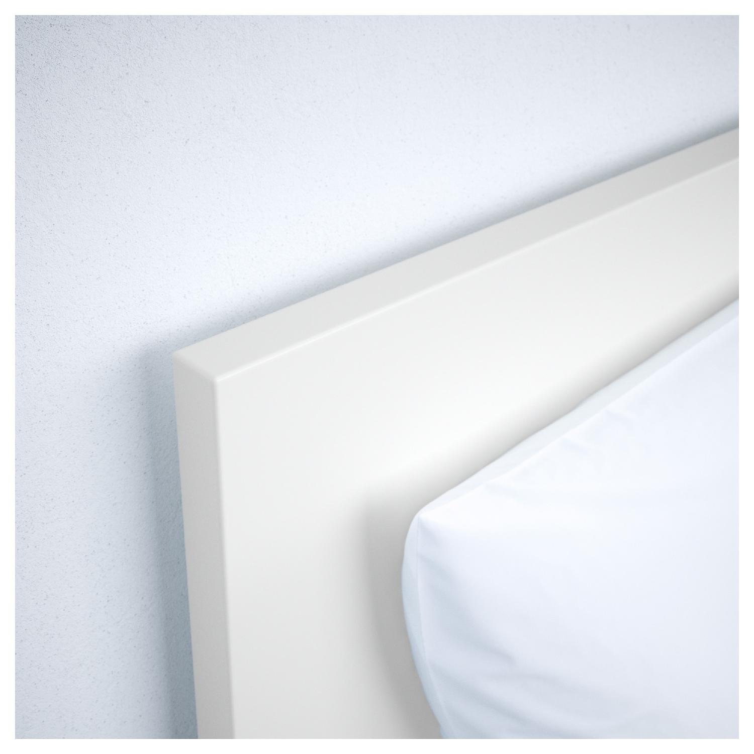 Ikea Malm High White Bed Frame - image-8