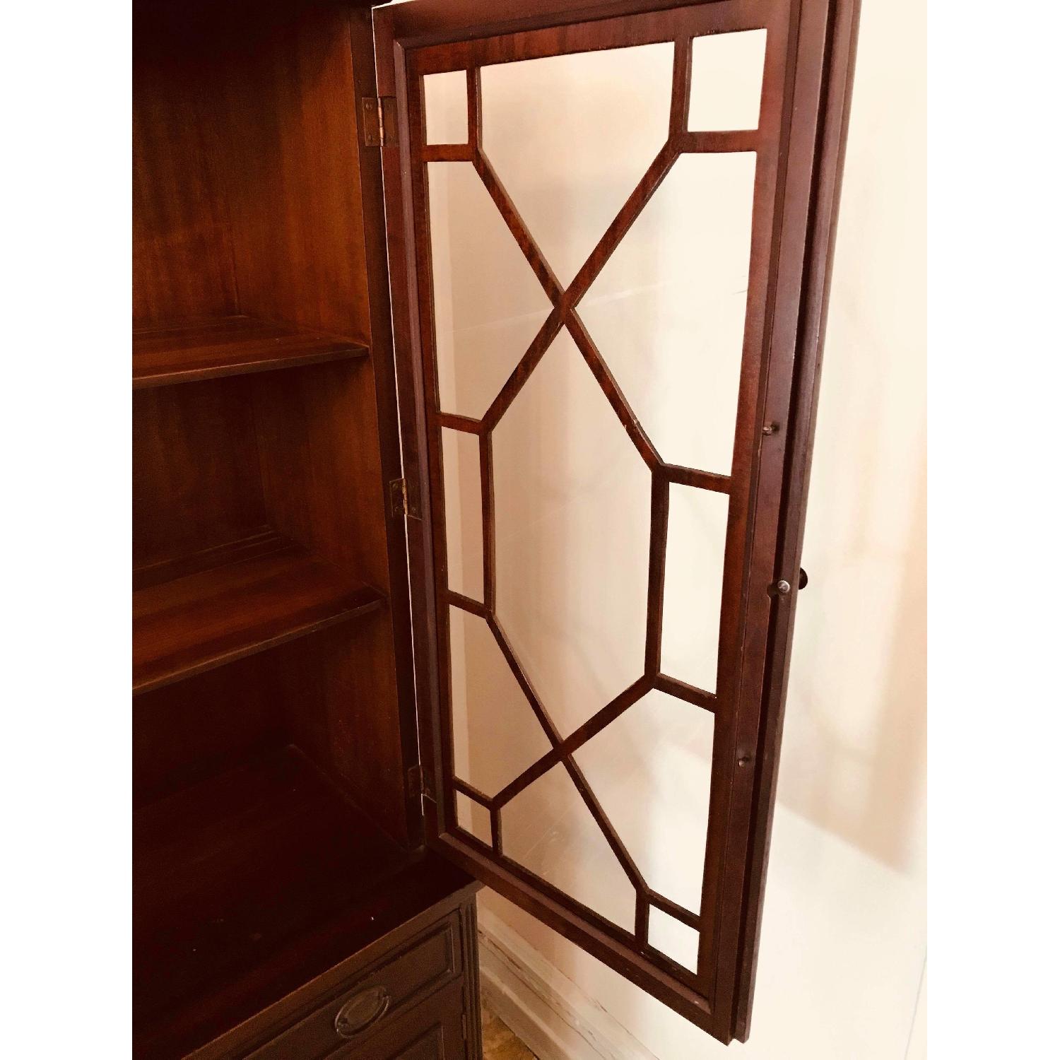 Antique 1930s Mahogany China Cabinet - image-6