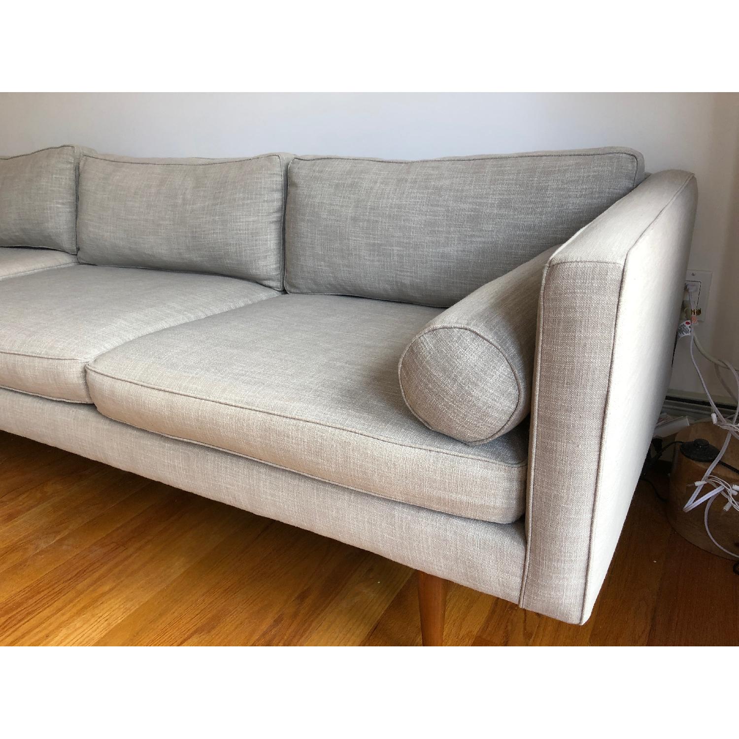 West Elm Monroe Mid-Century 2-Piece Chaise Sectional Sofa - image-3