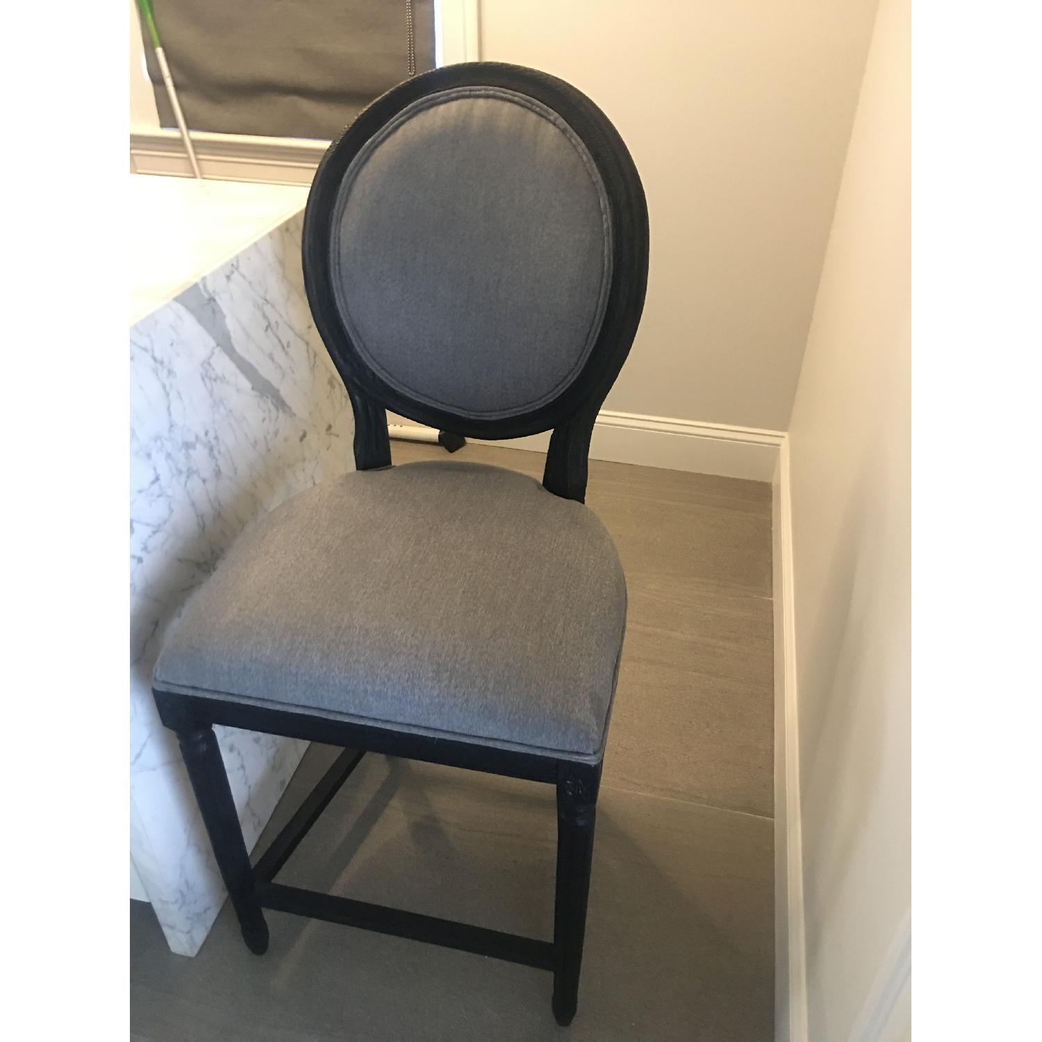 Restoration Hardware Counter Height Crypton Fabric Stool - image-3