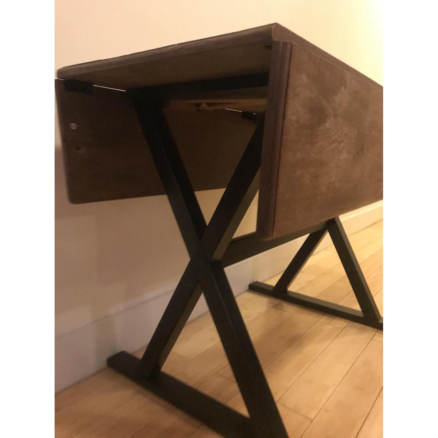 Target Threshold Square Drop Leaf Rustic Dining Table AptDeco