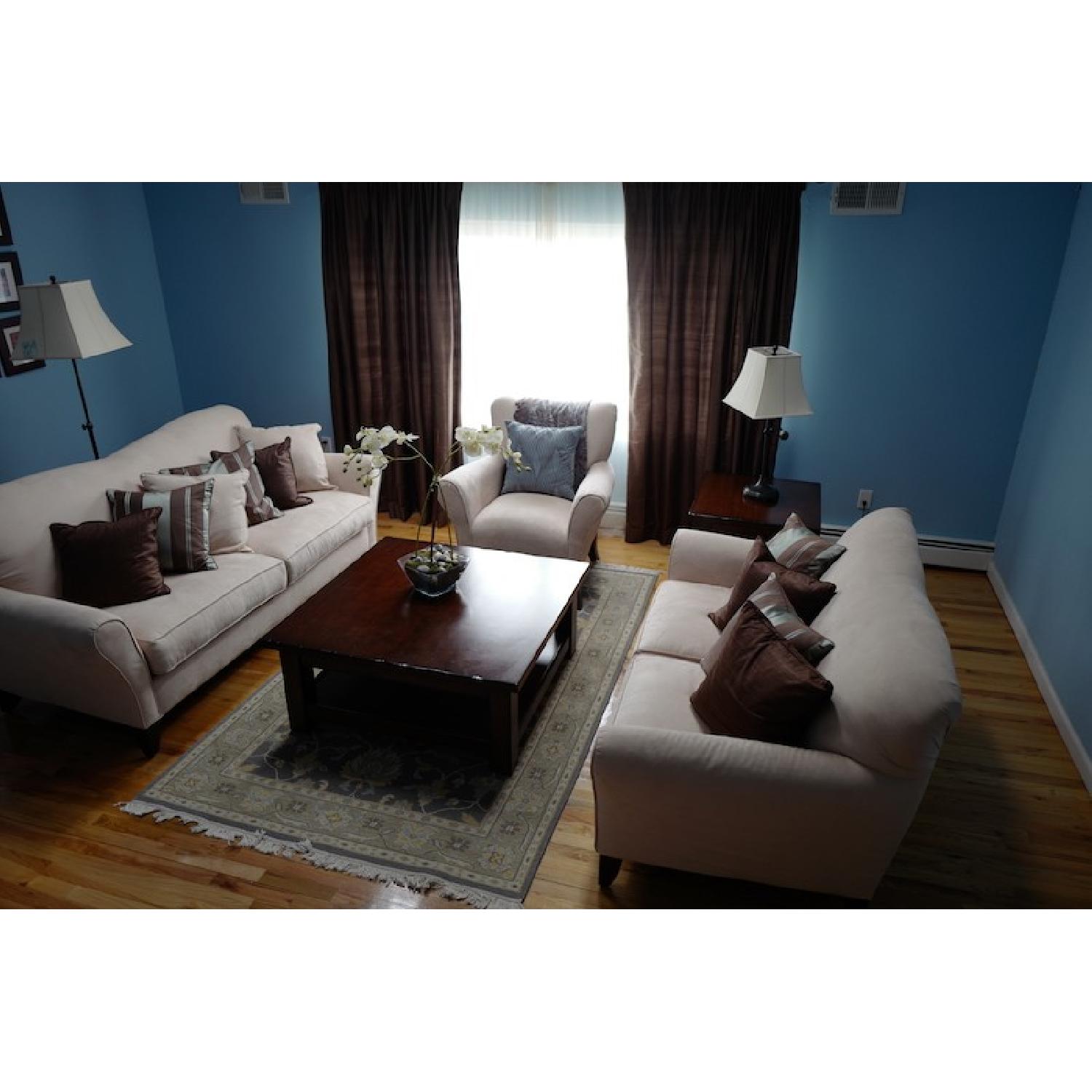 Pottery Barn Brown Silk Dupioni Curtain - image-4