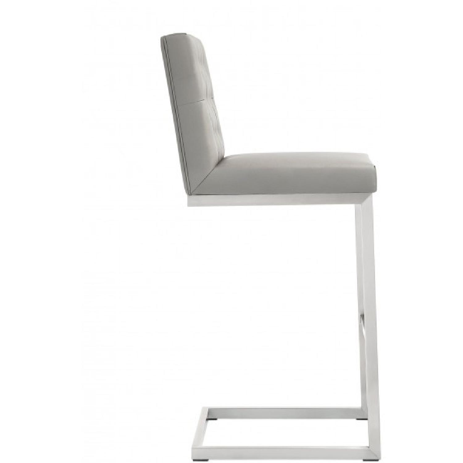 TOV Furniture Helsinki Light Grey Steel Counter Stools - image-2