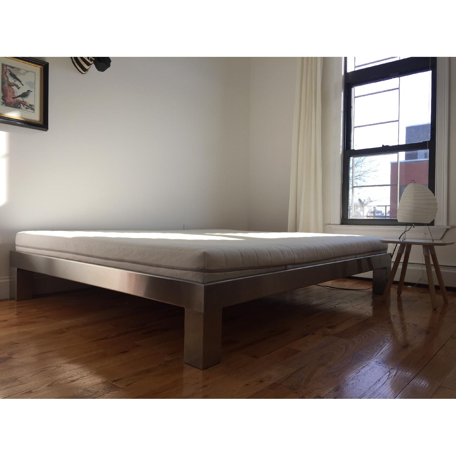 European Custom Stainless Steel Bed Frame - image-1