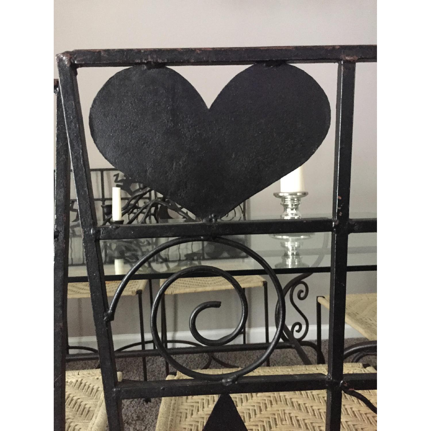 European Hand Forged Iron Table w/ 6 Chairs - image-1