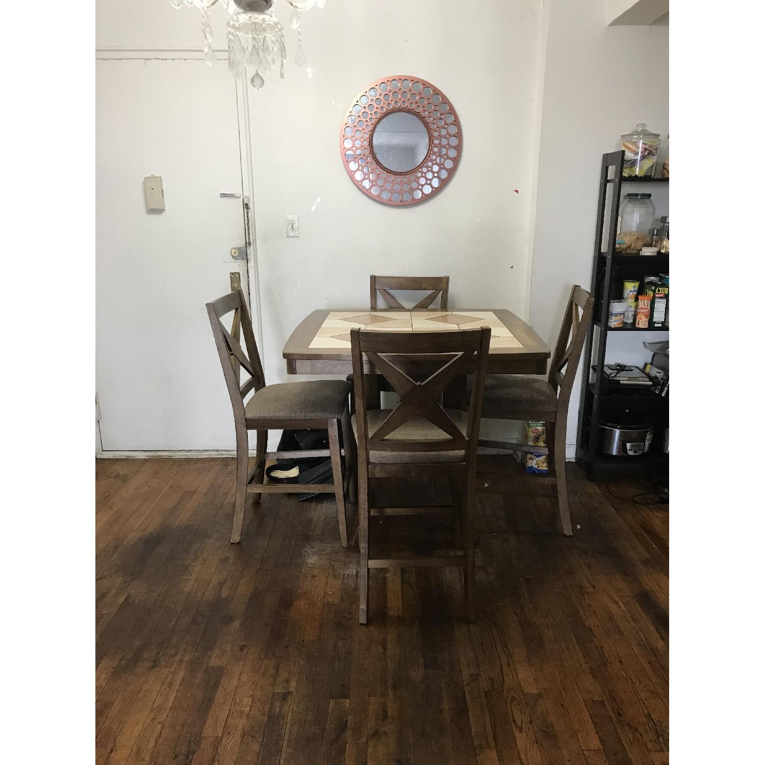 Raymour & Flanigan Wood 5-Piece Dining Set - image-1