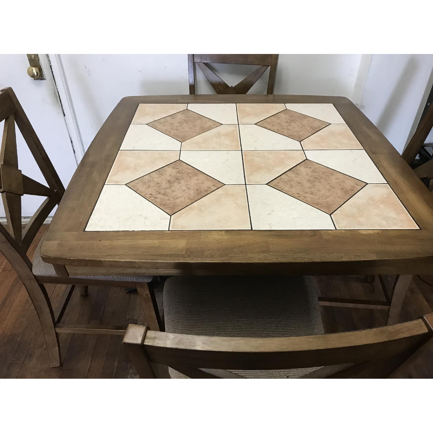 Raymour & Flanigan Wood 5-Piece Dining Set - image-2